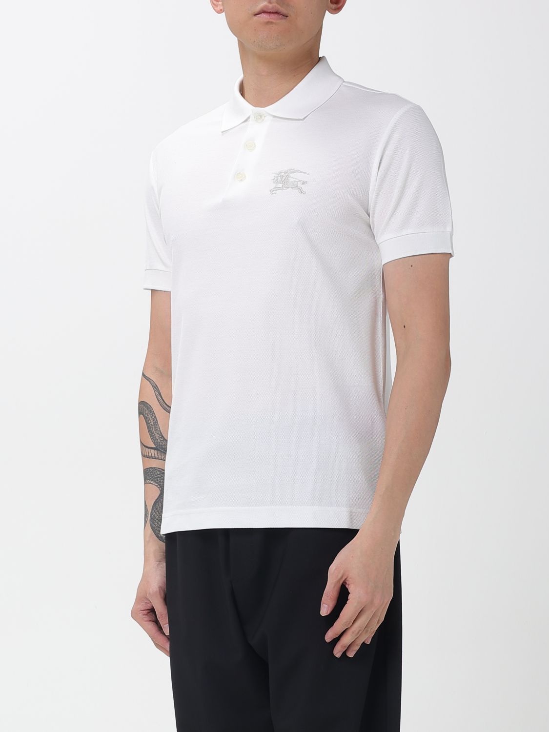 Burberry Burberry Polo Shirt Men White Size US S / EU 44-46 / 1 - 3 Thumbnail