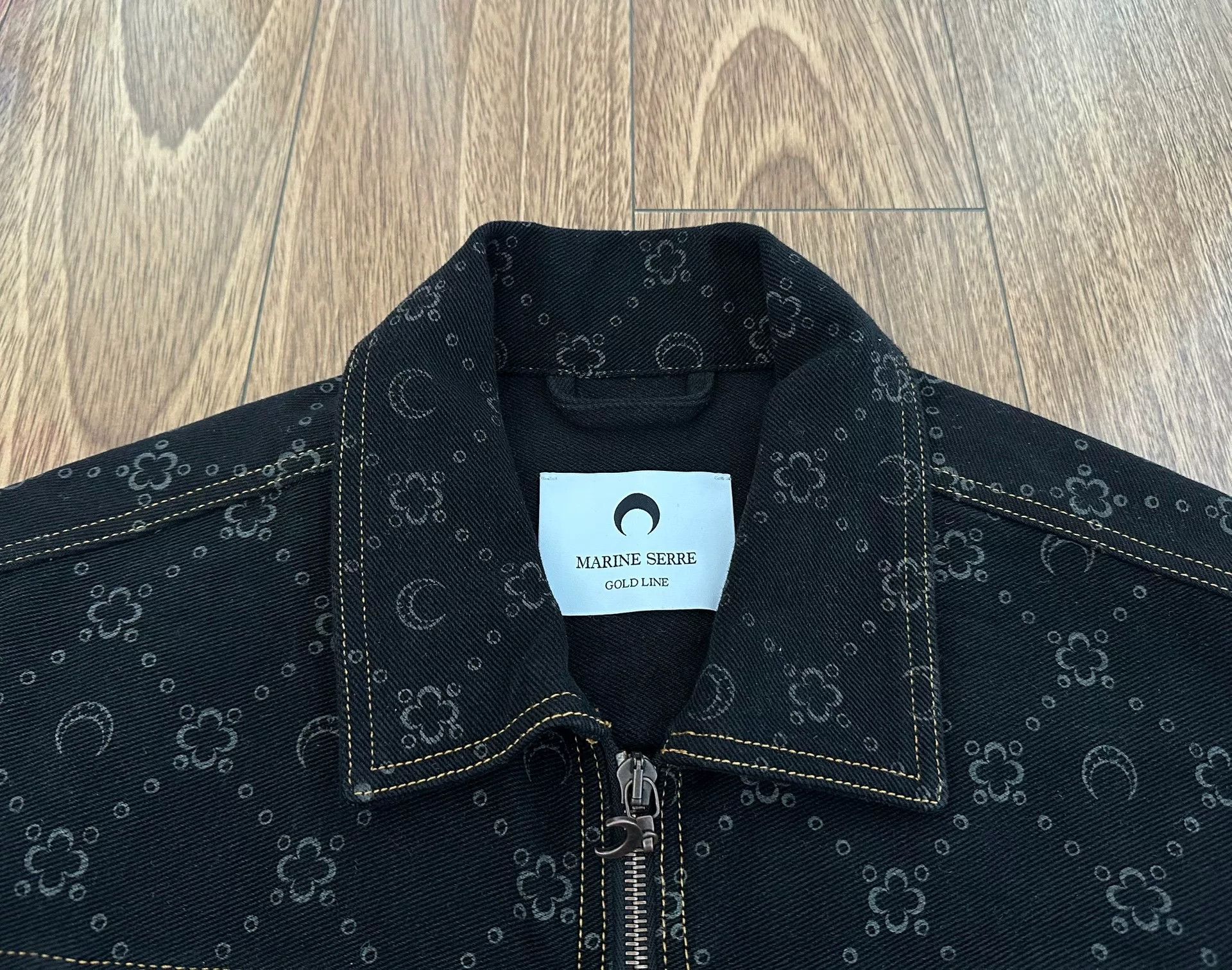 Marine Serre marine serre moon jacquard denim jacket Size US L / EU 52-54 / 3 - 3 Thumbnail