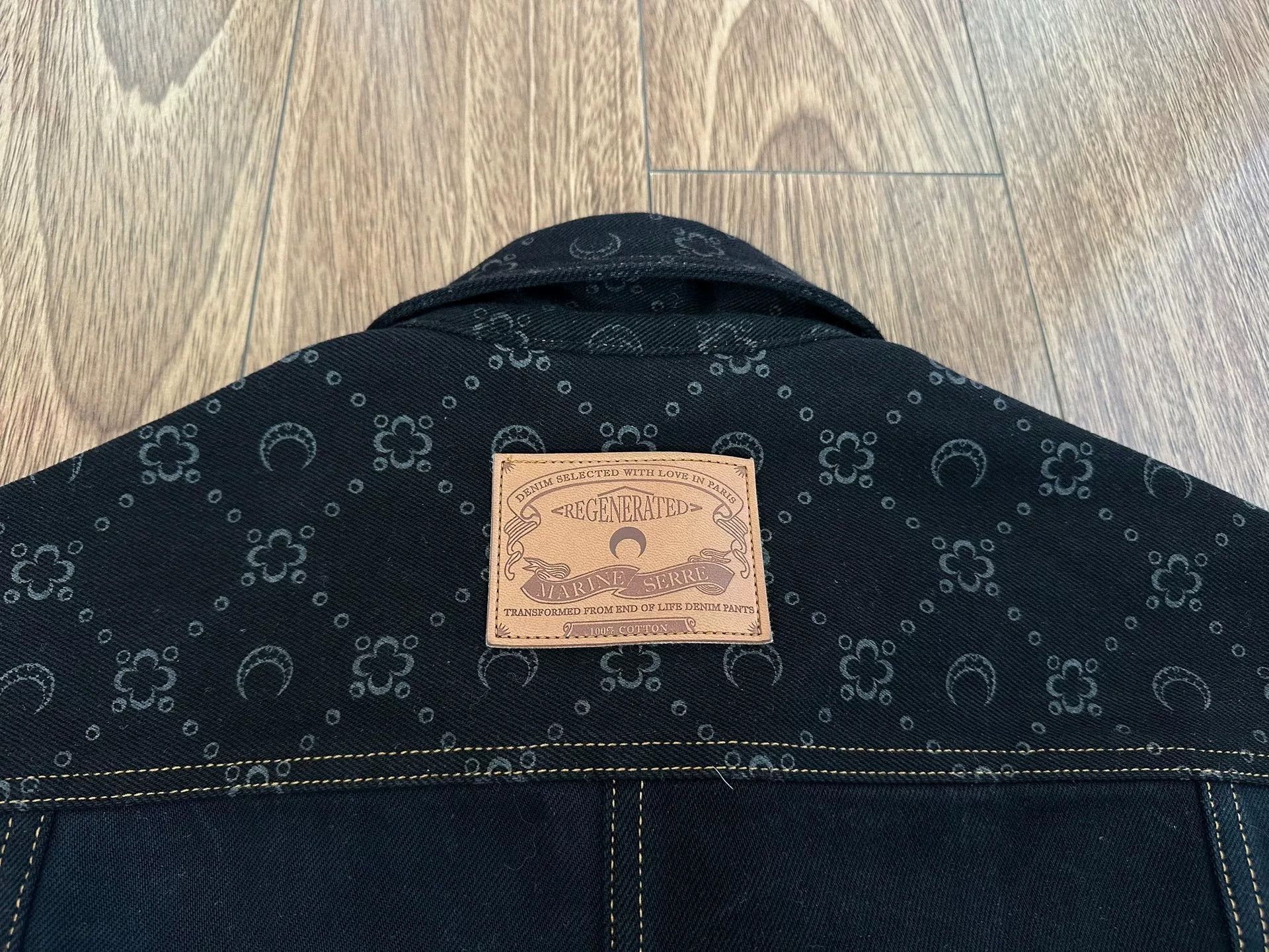 Marine Serre marine serre moon jacquard denim jacket Size US L / EU 52-54 / 3 - 4 Thumbnail
