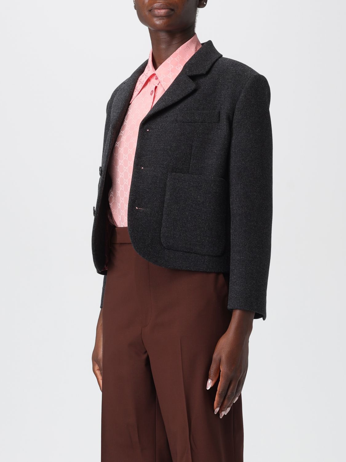 Gucci Gucci Jacket Woman Grey Size M / US 6-8 / IT 42-44 - 4 Thumbnail