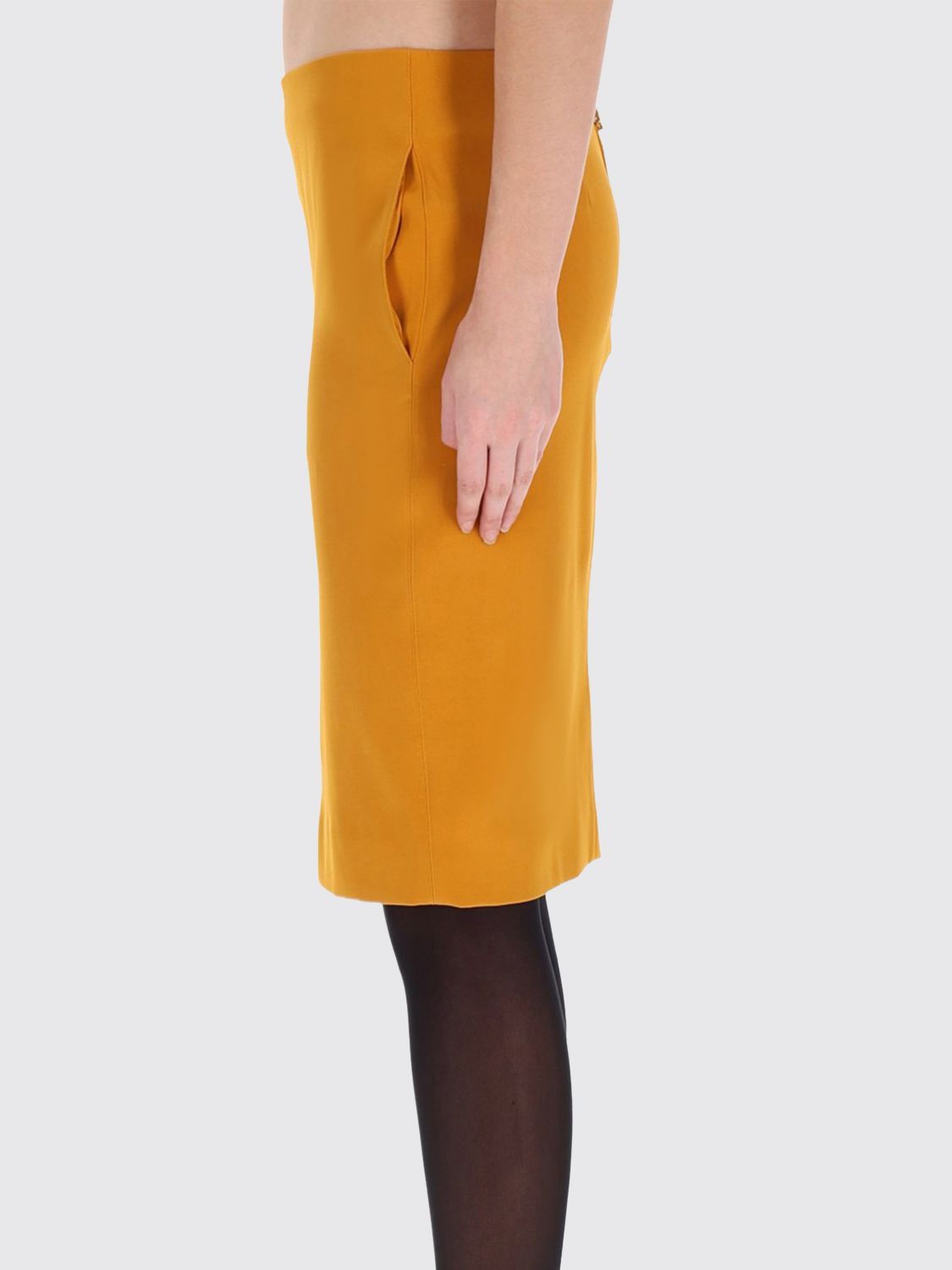 Saint Laurent Paris Saint Laurent Skirt Woman Ocher Size 26" / US 2 / IT 38 - 4 Thumbnail