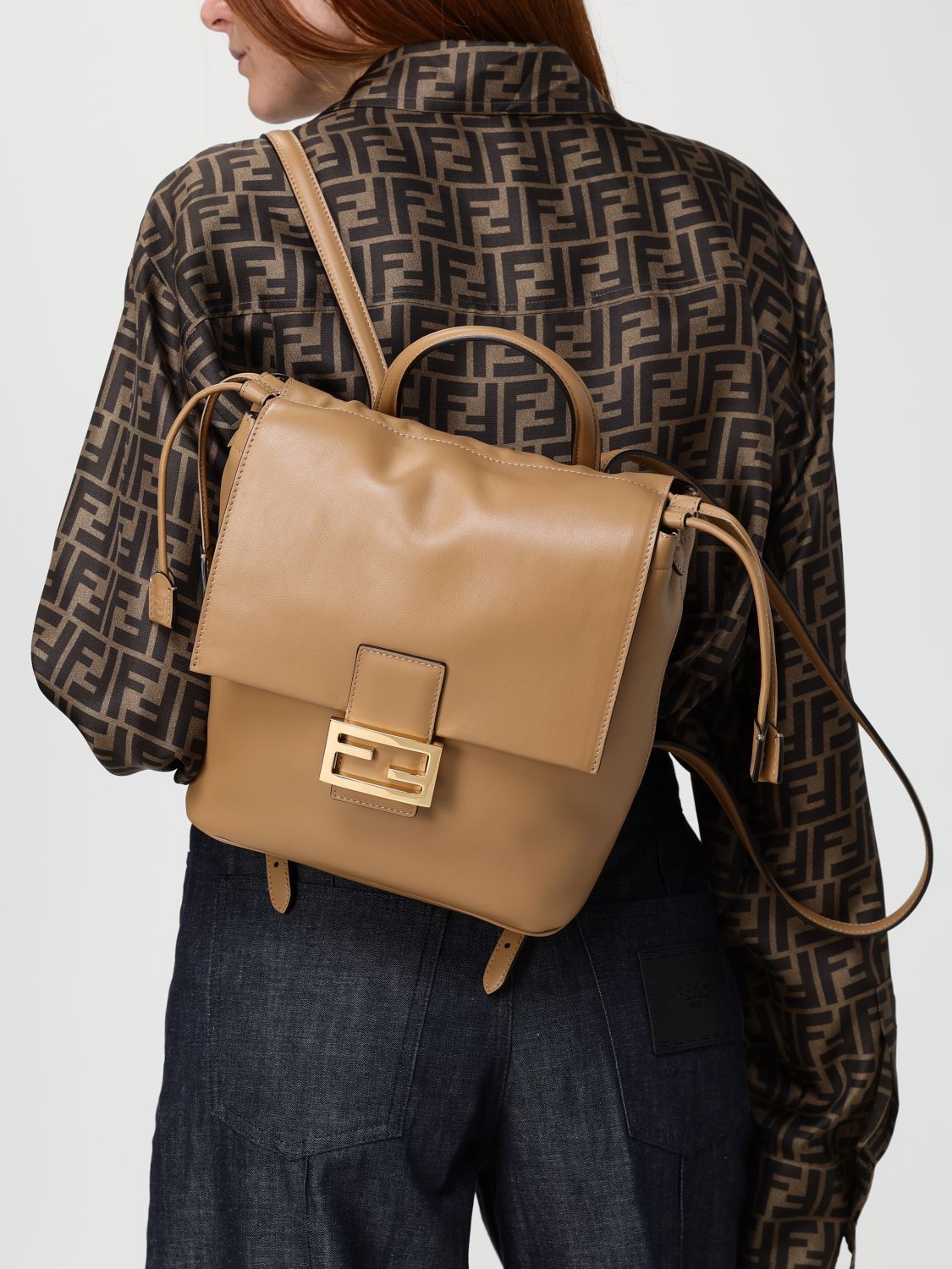 Fendi Fendi Backpack Woman Brown Size ONE SIZE - 2 Thumbnail