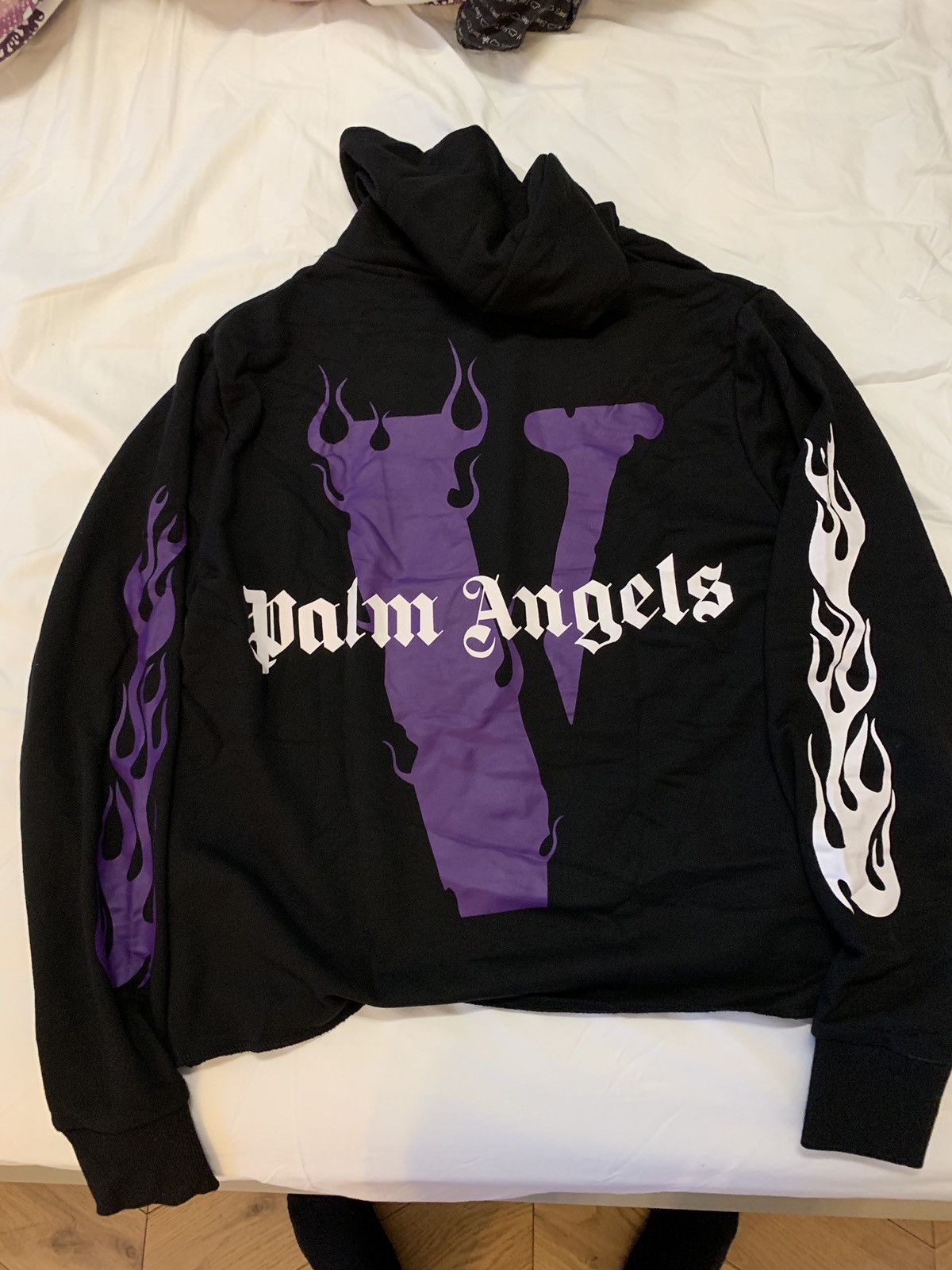 Purple vlone palm angels hoodie sale