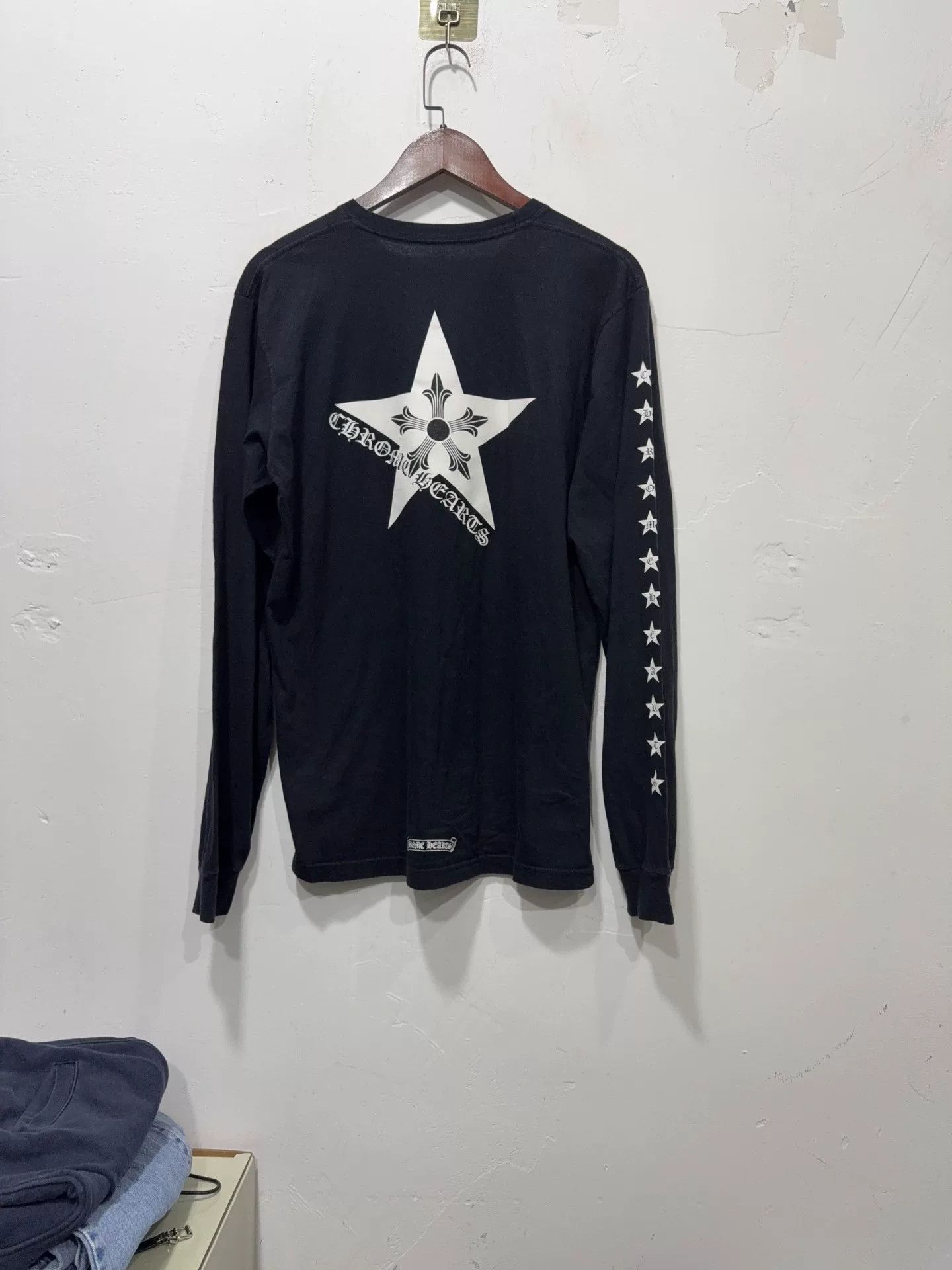 Chrome Hearts Chrome Hearts Black Star Print Long Sleeve Tee Size US L / EU 52-54 / 3 - 2 Thumbnail