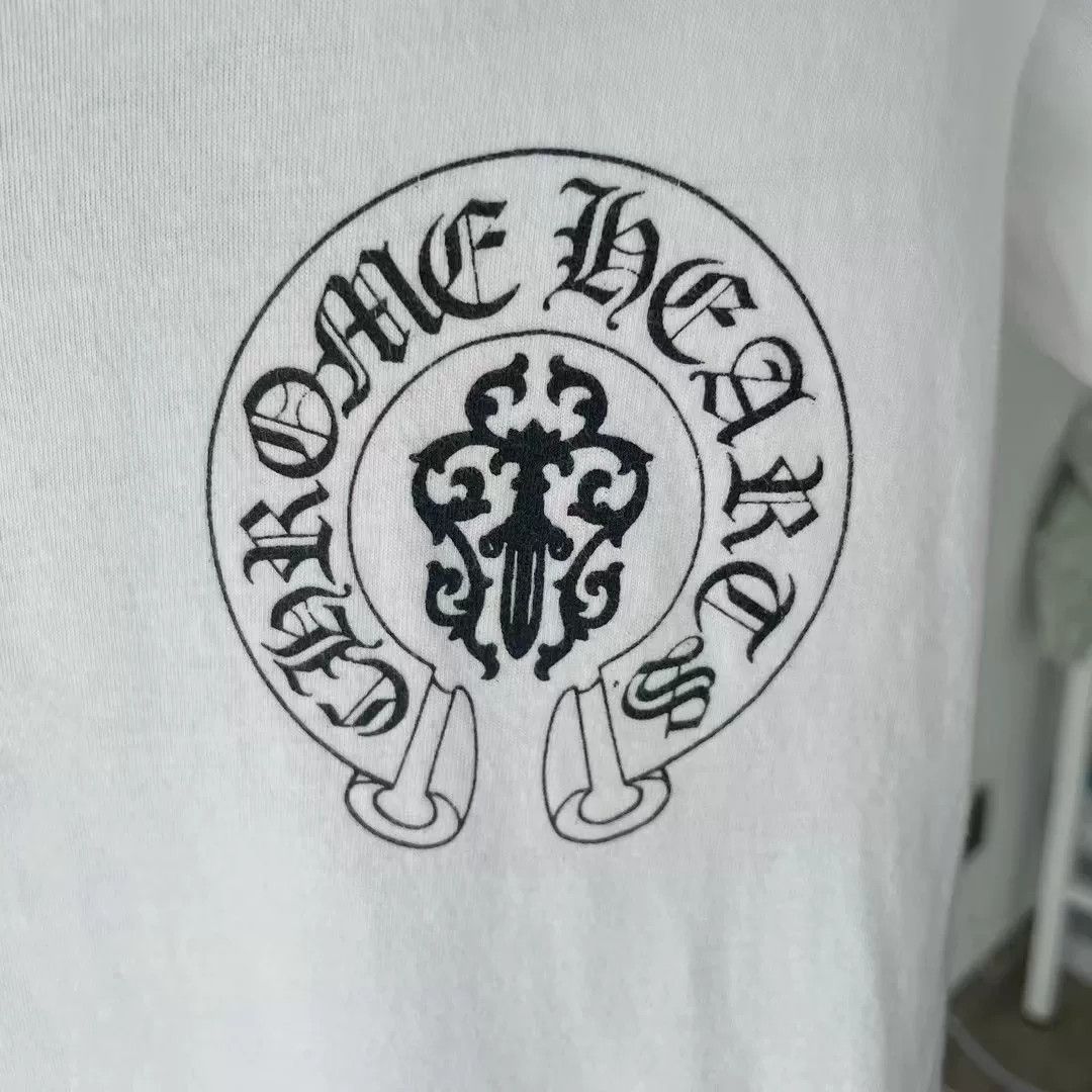Chrome Hearts Chrome Hearts White Cross Scroll Short Sleeve Size US S / EU 44-46 / 1 - 4 Thumbnail