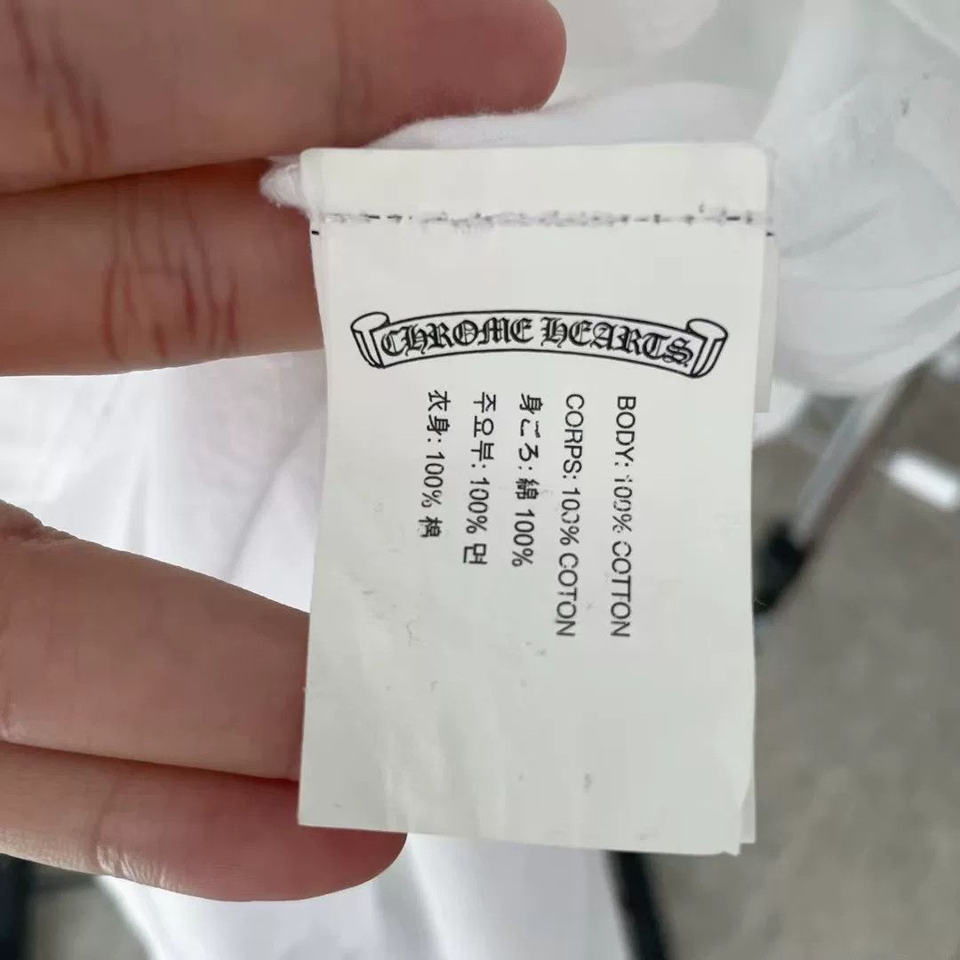 Chrome Hearts Chrome Hearts White Cross Scroll Short Sleeve Size US S / EU 44-46 / 1 - 7 Thumbnail