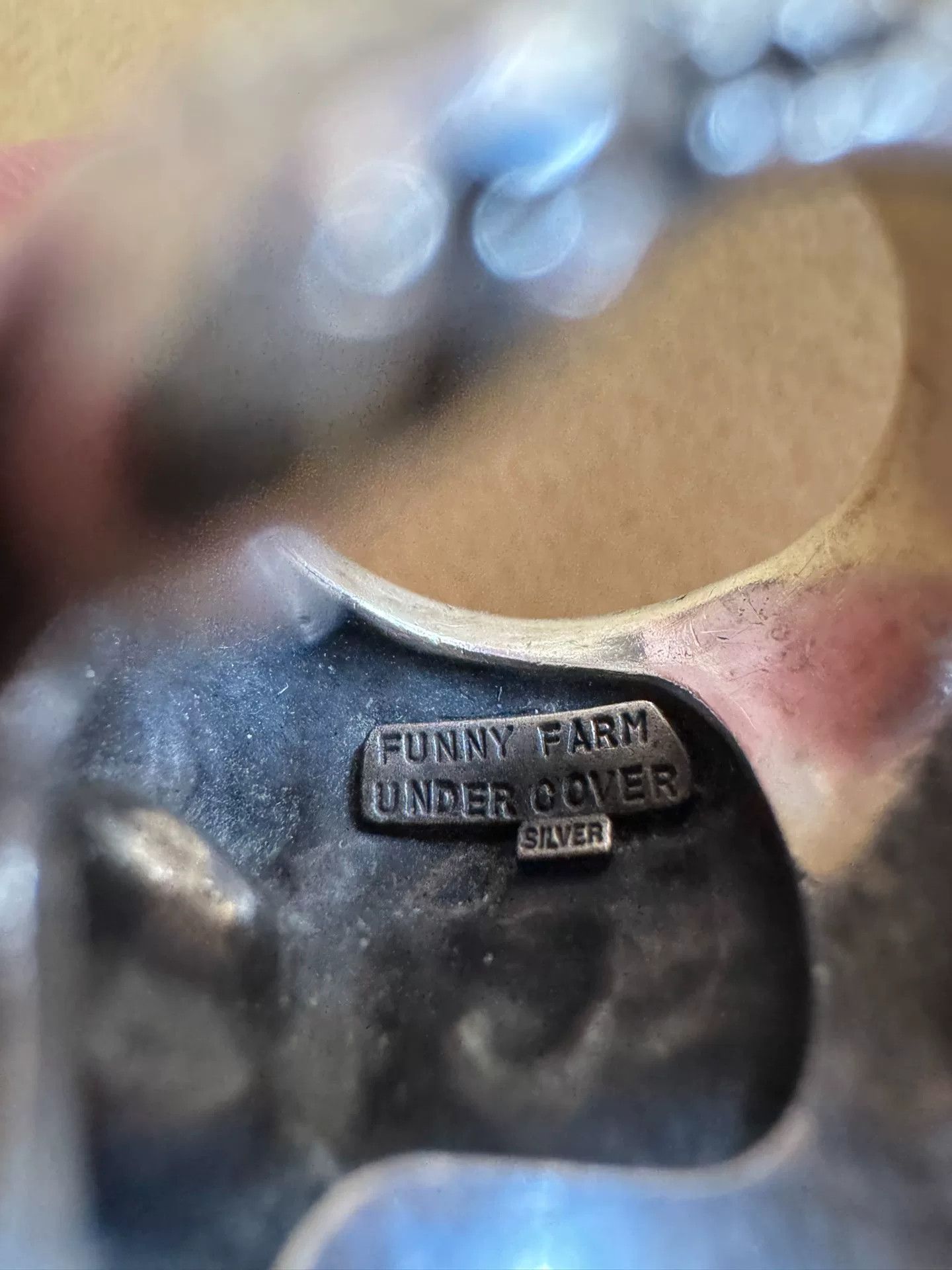 Undercover x Funny Farm Skull Ring