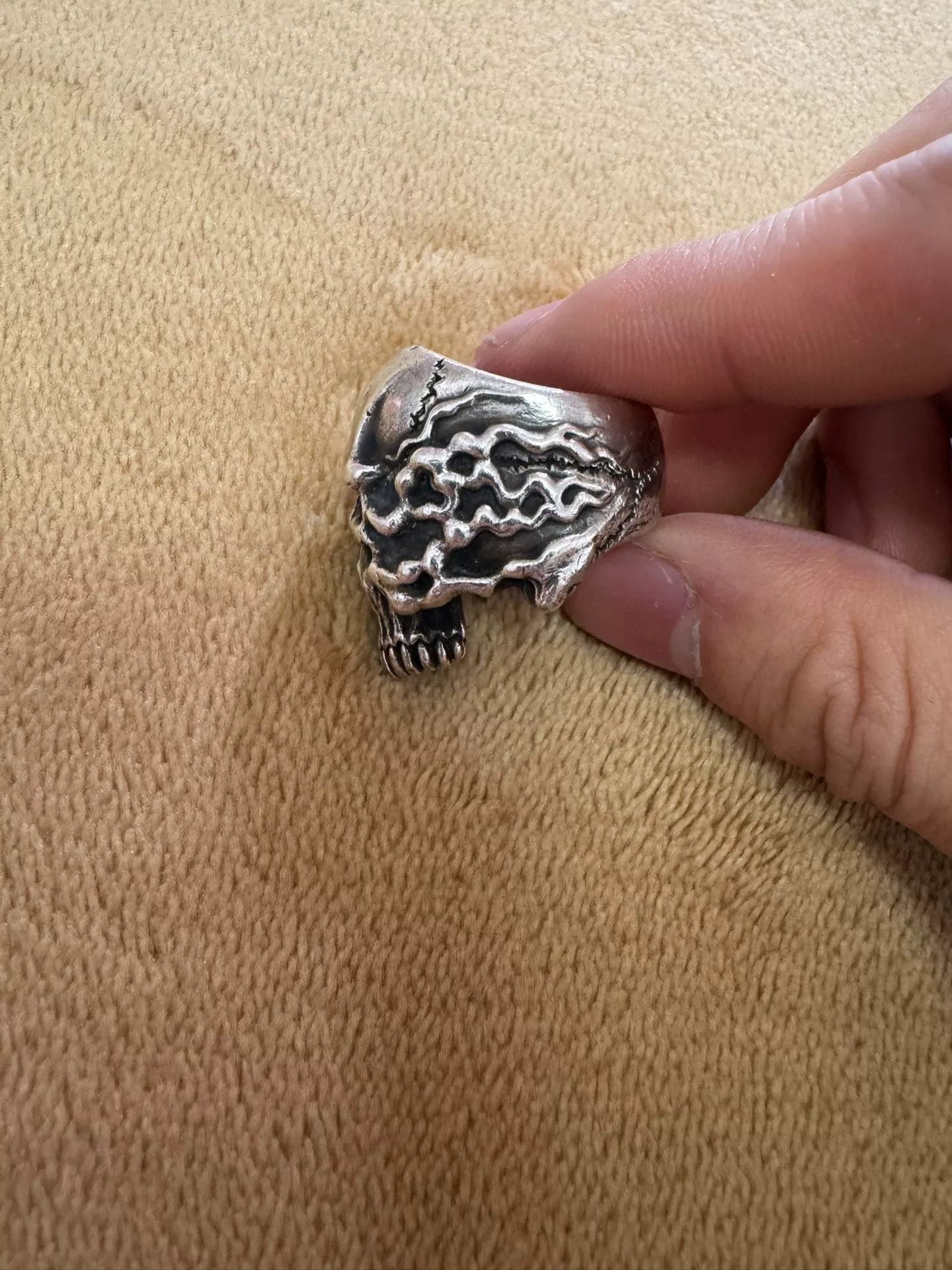 Undercover x Funny Farm Skull Ring