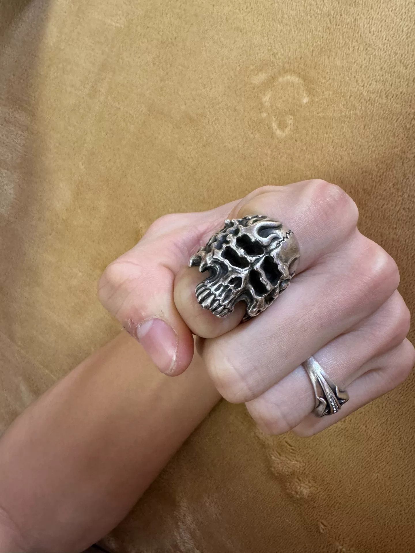 Undercover x Funny Farm Skull Ring