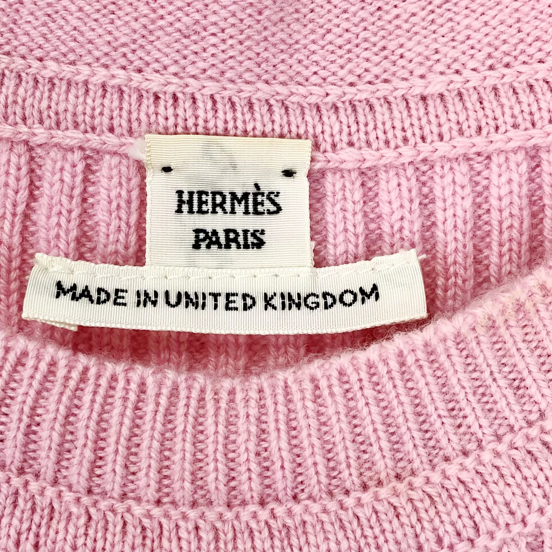 Hermes Hermes Pink Cashmere Knit Top Size US XS / EU 42 / 0 - 3 Thumbnail