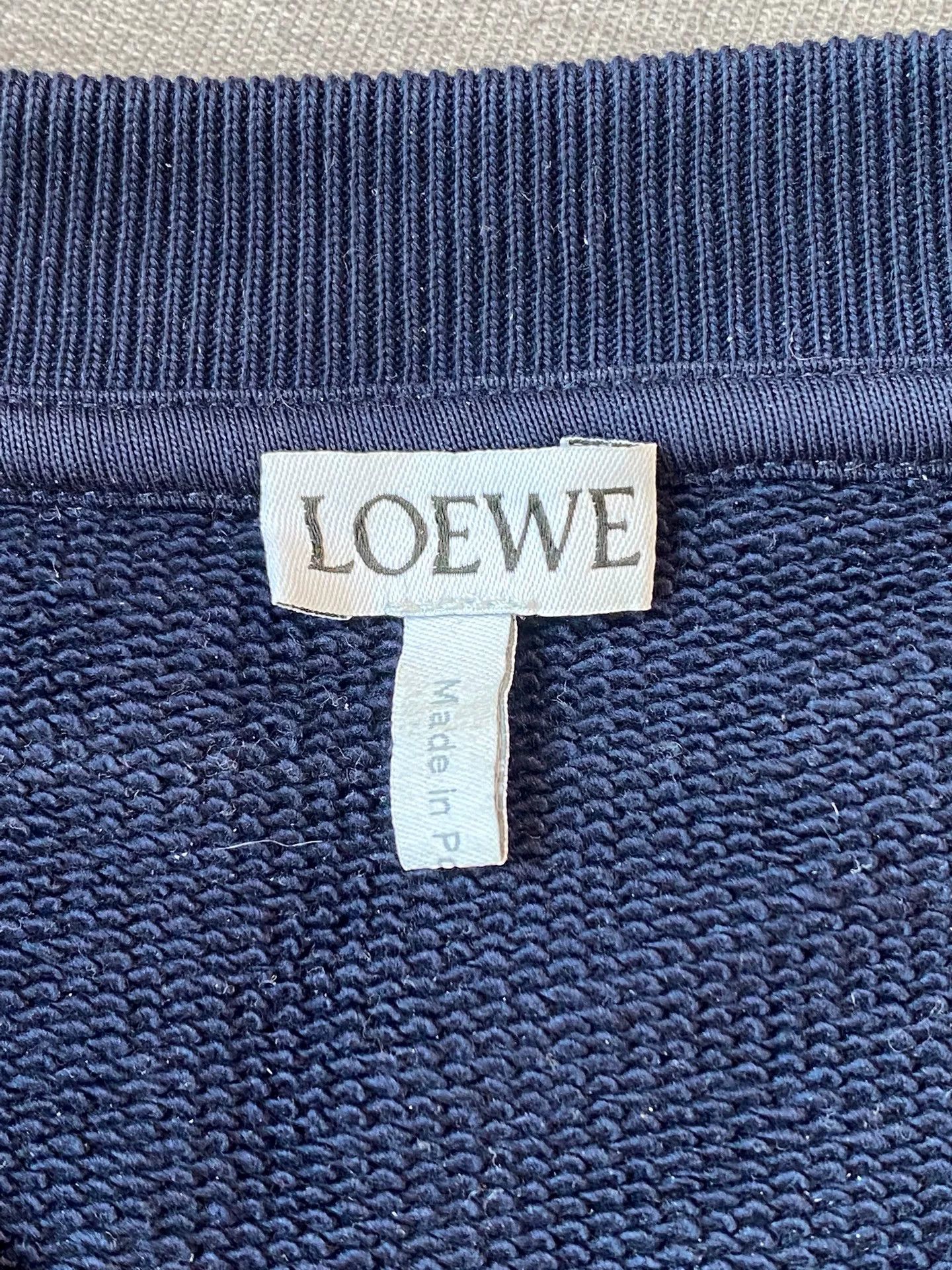 Loewe Loewe Blue Embroidered Logo Sweatshirt Size US M / EU 48-50 / 2 - 2 Thumbnail