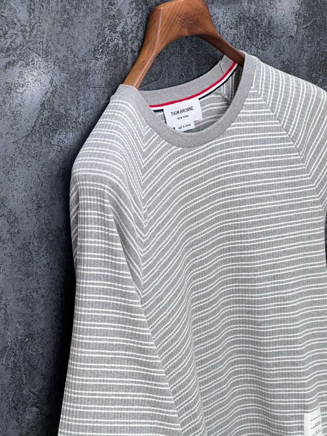 Thom Browne THOM BROWNE Classic Stripe Cotton T-shirt Size US M / EU 48-50 / 2 - 6 Thumbnail