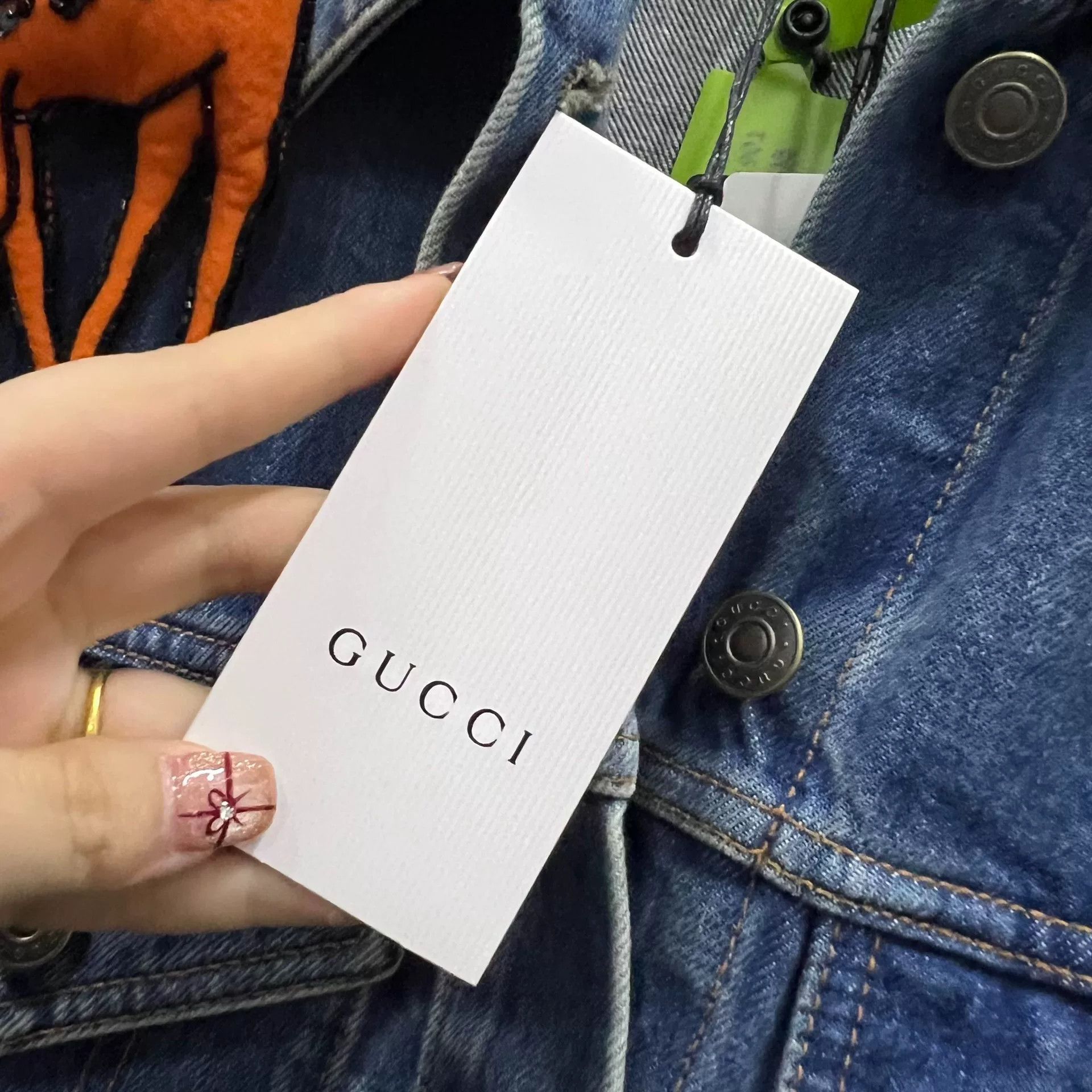 Gucci gucci vintage giraffe denim jacket size 40 Size US M / EU 48-50 / 2 - 5 Thumbnail