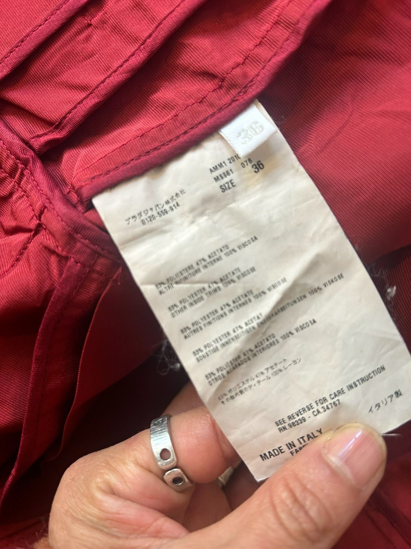 Miu Miu miu miu dark red trench coat, size xs Size US XS / EU 42 / 0 - 2 Thumbnail