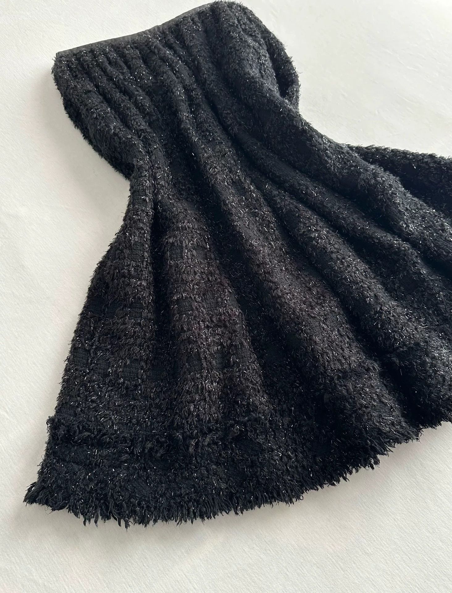 Junya Watanabe elegant black fringe skirt by Junya Watanabe Size US 32 / EU 48 - 7 Thumbnail