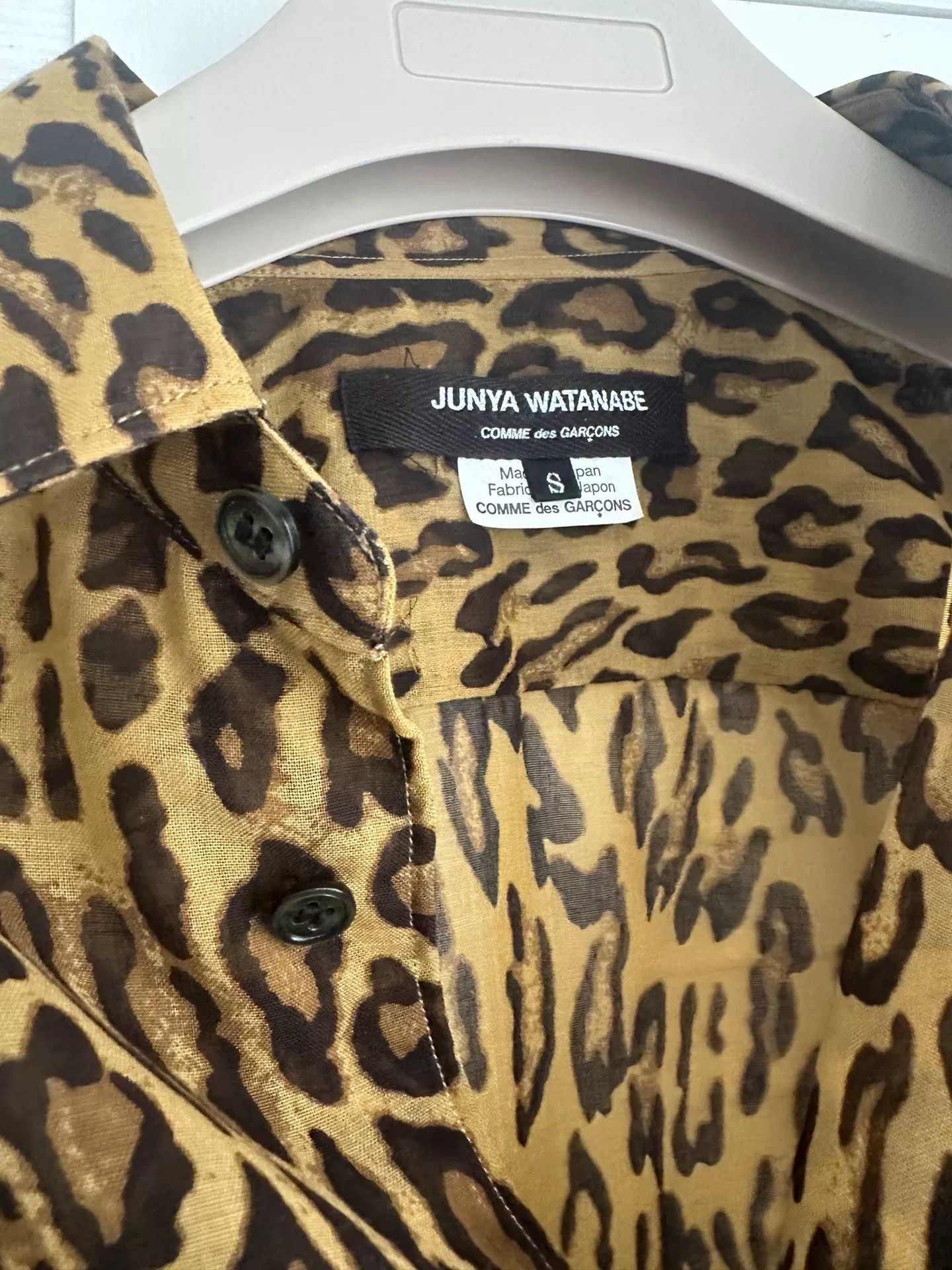 Junya Watanabe junya watanabe long leopard print shirt Size US S / EU 44-46 / 1 - 3 Thumbnail