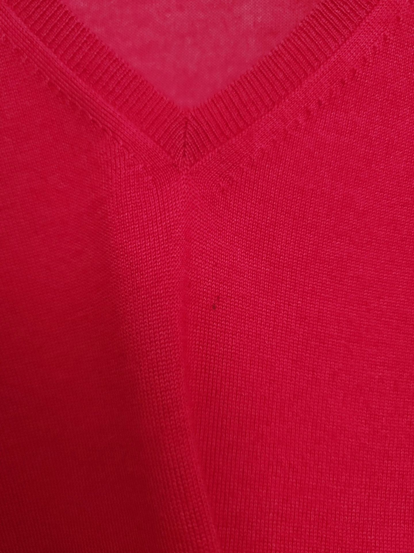 Dior red v-neck knit sweater by dior Size US M / EU 48-50 / 2 - 3 Thumbnail