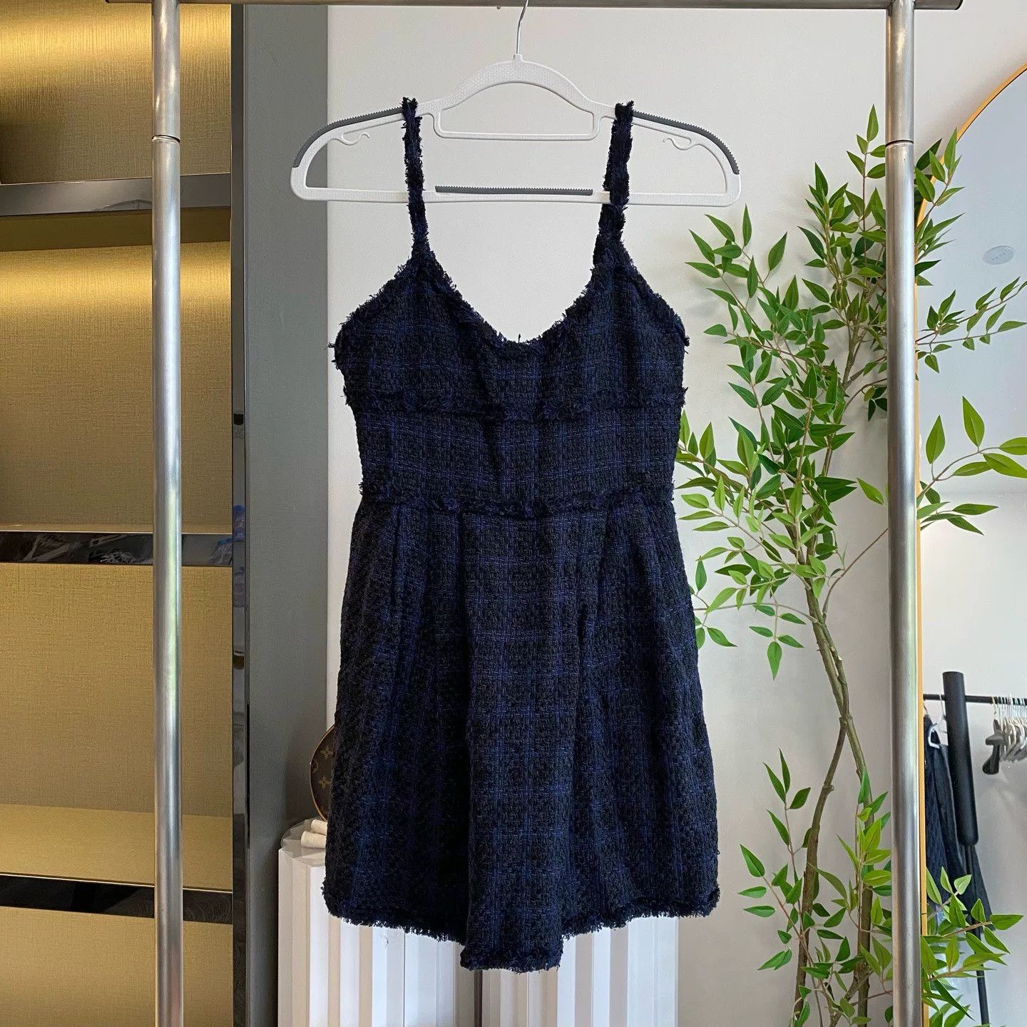 Chanel Chanel Cotton Twill Slip Dress in Navy Size US M / EU 48-50 / 2 - 2 Thumbnail