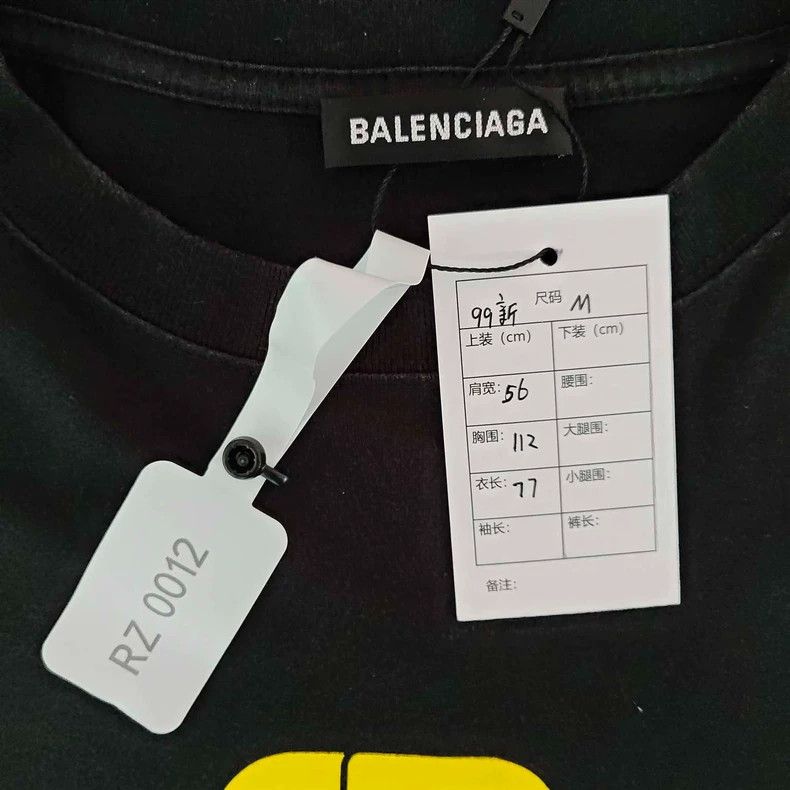 Balenciaga Balenciaga Lock Buckle Short Sleeve Tee Size US M / EU 48-50 / 2 - 2 Thumbnail