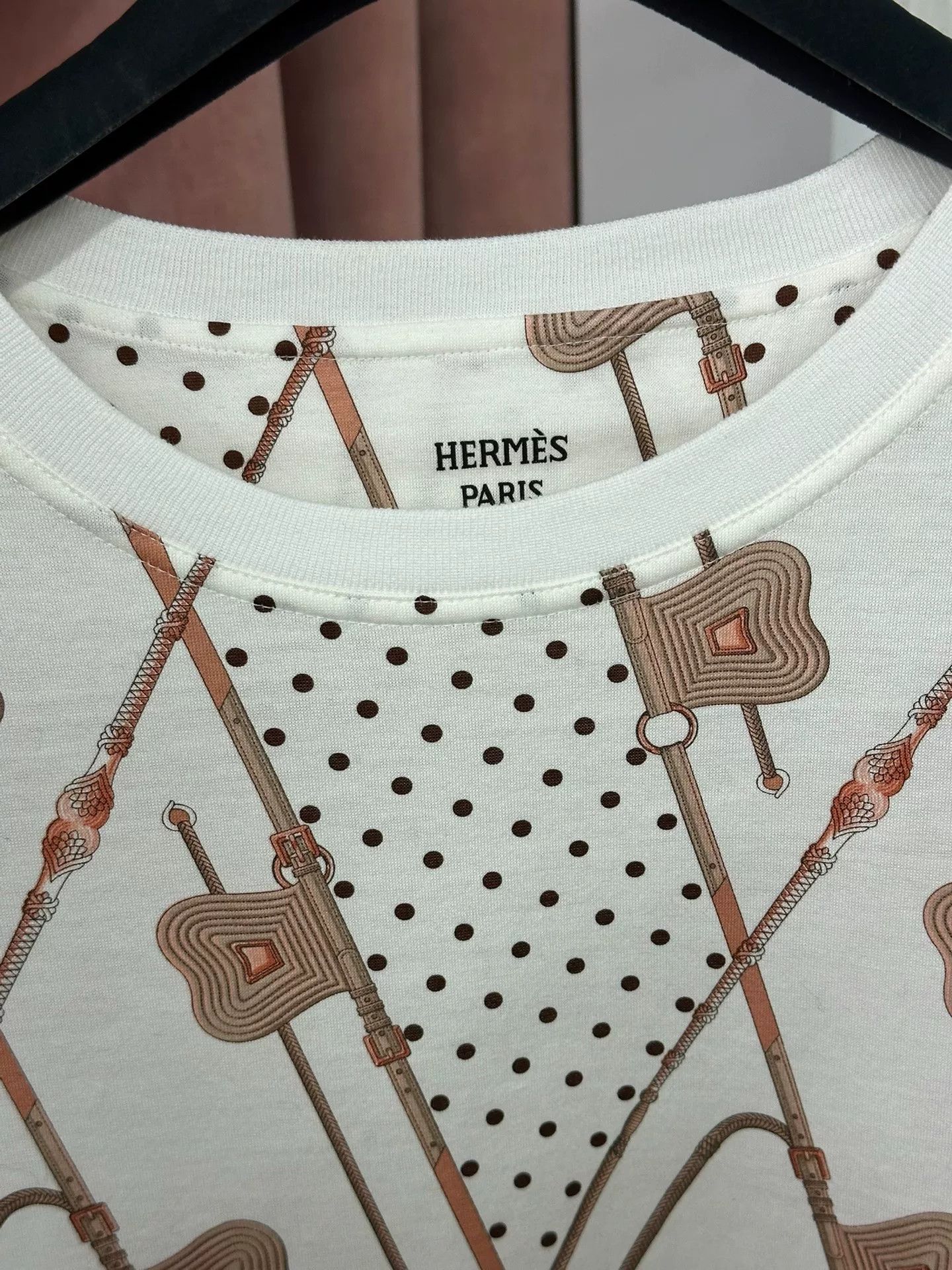 Hermes Hermes Polka Dot Print Short Sleeve T-Shirt Size US S / EU 44-46 / 1 - 2 Thumbnail