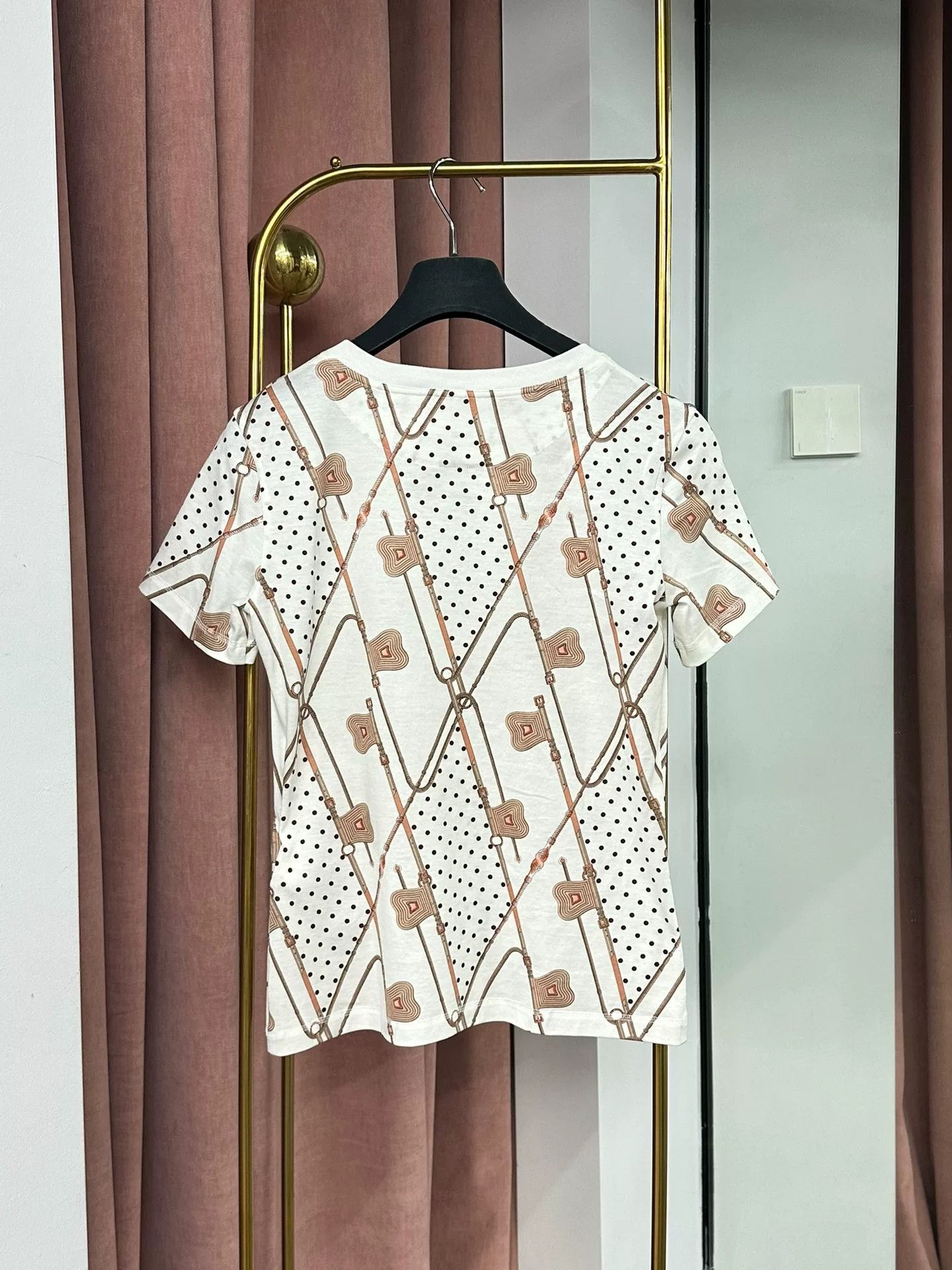 Hermes Hermes Polka Dot Print Short Sleeve T-Shirt Size US S / EU 44-46 / 1 - 3 Thumbnail