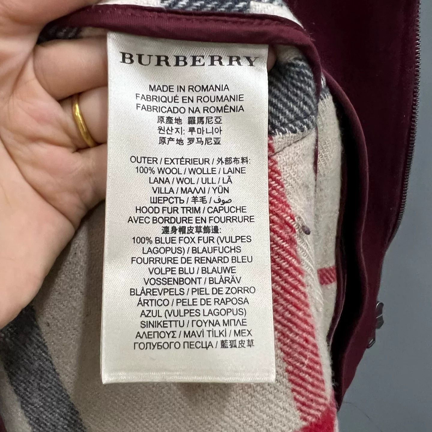 Burberry Burberry Burgundy Toggle Coat Size 34 Size US XS / EU 42 / 0 - 3 Thumbnail
