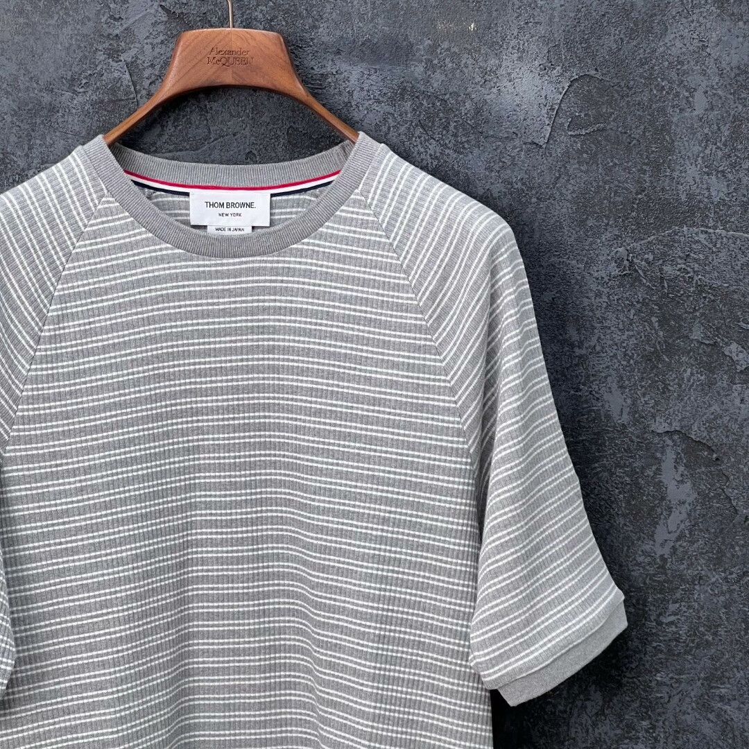 Thom Browne thom browne classic striped cotton t-shirt Size US M / EU 48-50 / 2 - 3 Thumbnail