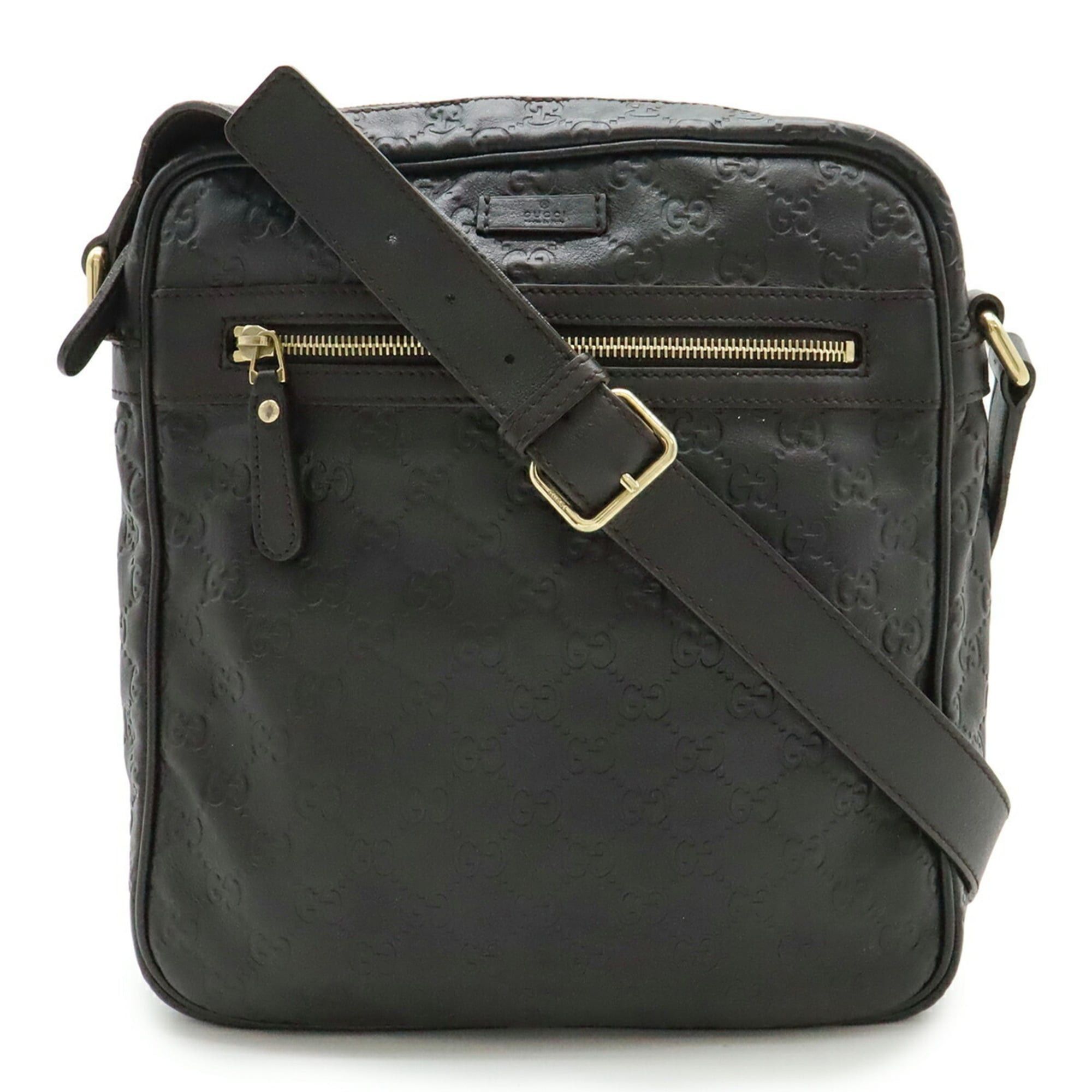 Gucci GUCCI Guccissima Shoulder Bag Leather Dark Brown 201448 Size ONE SIZE - 2 Thumbnail