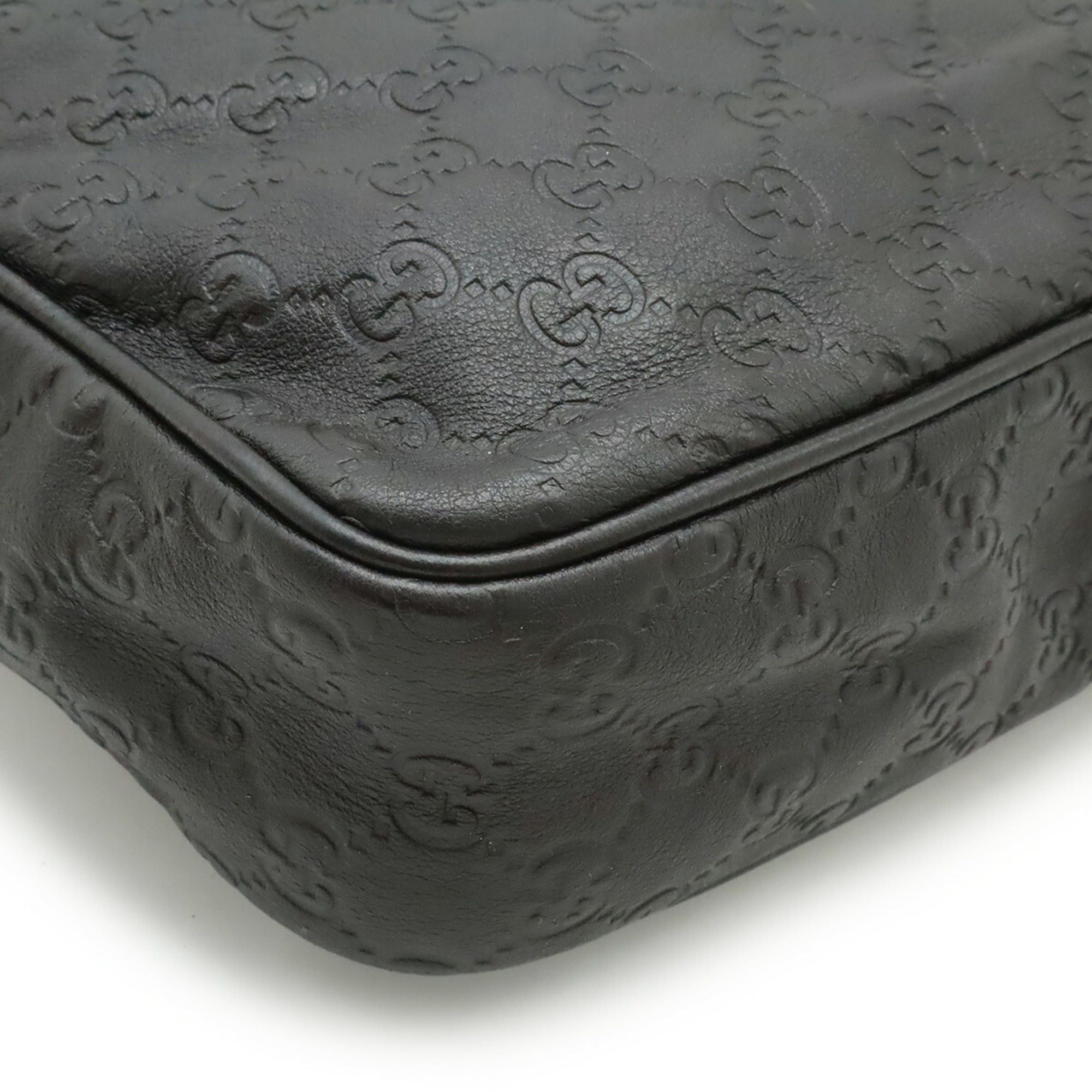 Gucci GUCCI Guccissima Shoulder Bag Leather Dark Brown 201448 Size ONE SIZE - 4 Thumbnail