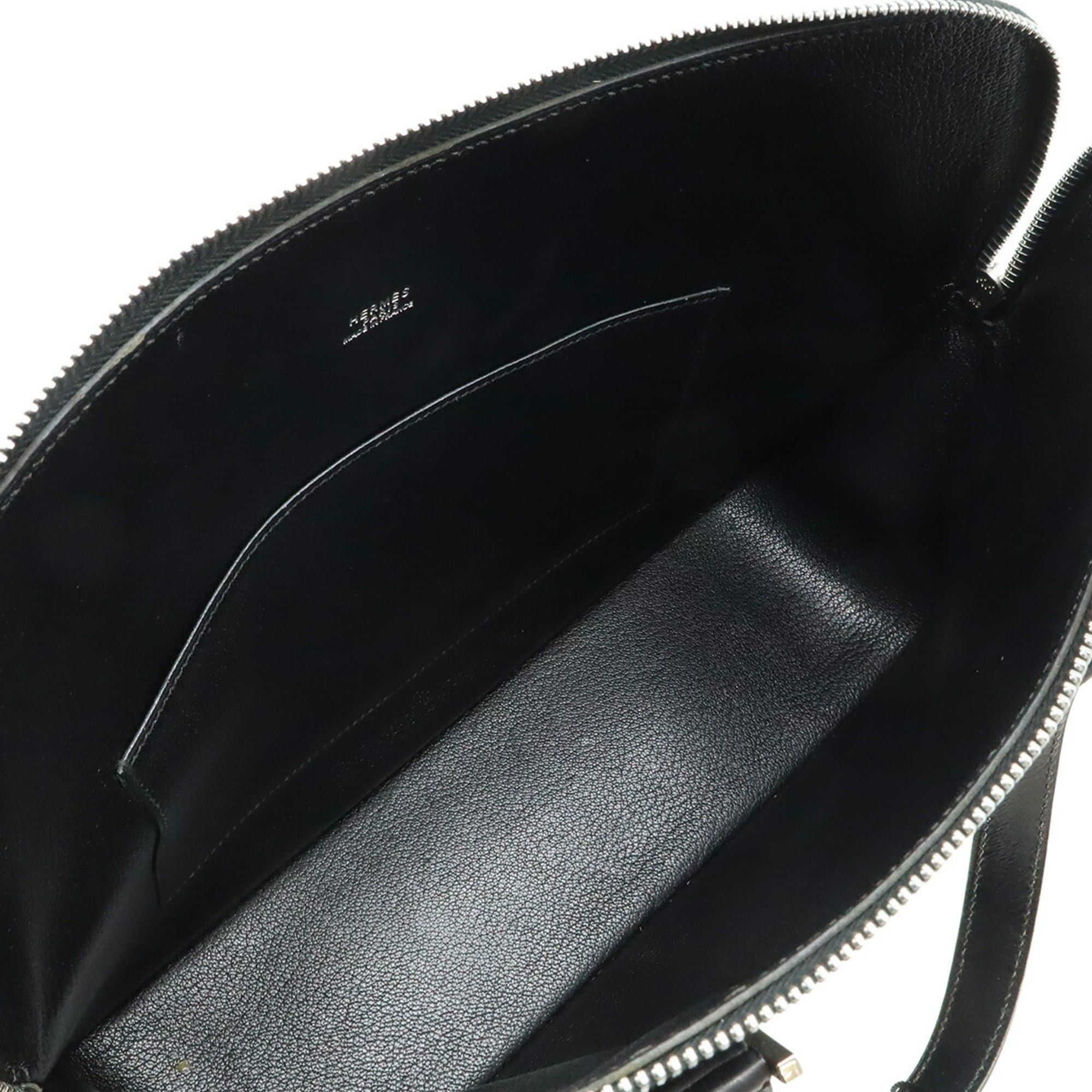 Hermes HERMES Escapeada handbag tote bag in black box calf leather with an E stamp. Size ONE SIZE - 7 Thumbnail