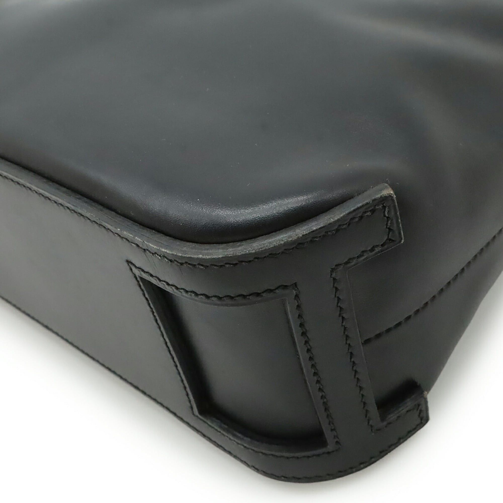 Hermes HERMES Escapeada handbag tote bag in black box calf leather with an E stamp. Size ONE SIZE - 4 Thumbnail