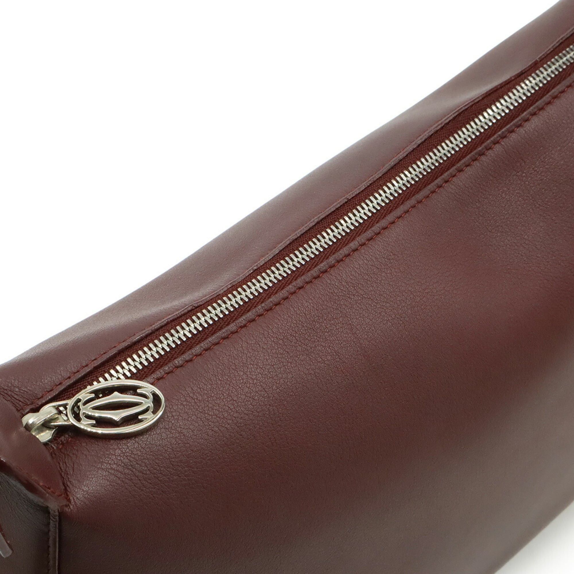 Cartier Cartier shoulder bag leather burgundy red Size ONE SIZE - 7 Thumbnail