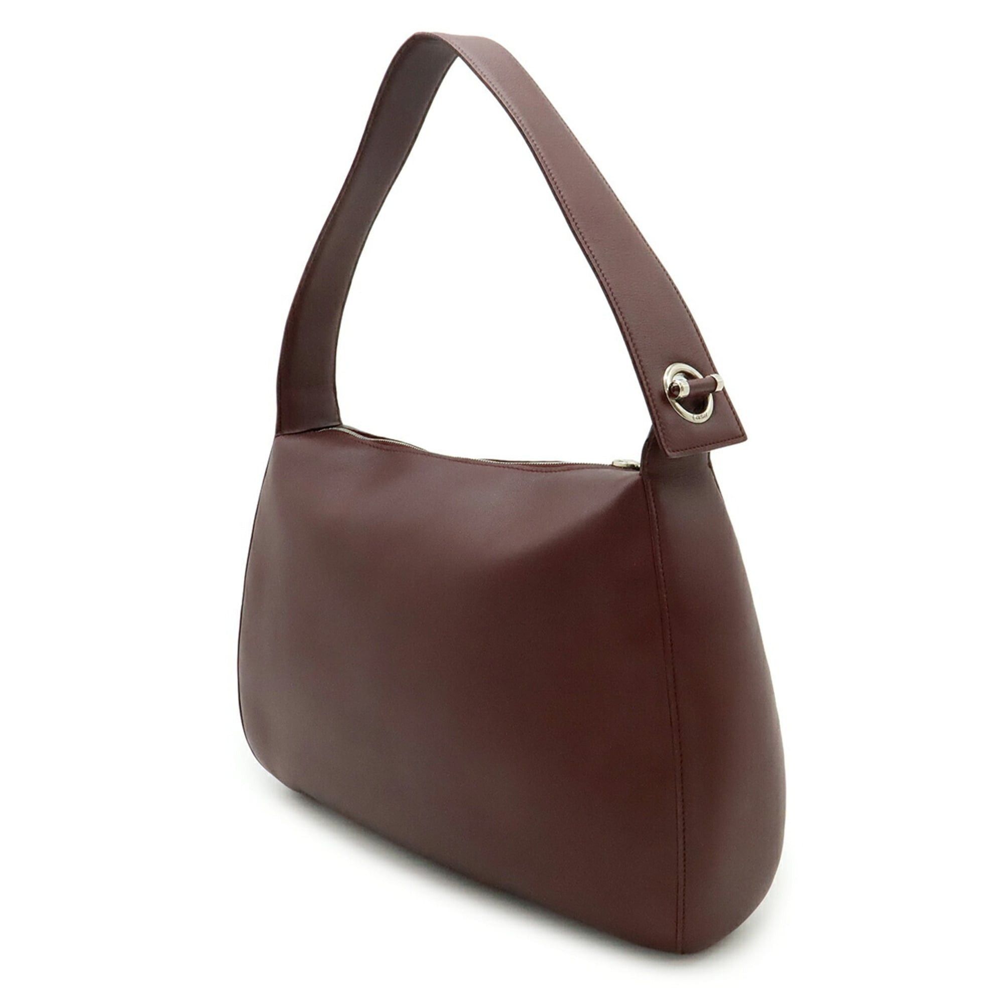 Cartier Cartier shoulder bag leather burgundy red Size ONE SIZE - 3 Thumbnail