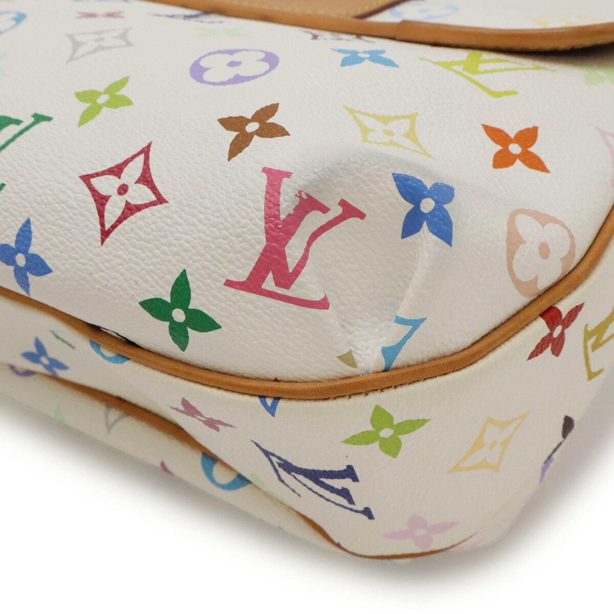 Louis Vuitton LOUIS VUITTON Monogram Multicolore Patty Shoulder Bag, Chain Ribbon, Blanc, White, M40305 Size ONE SIZE - 4 Thumbnail