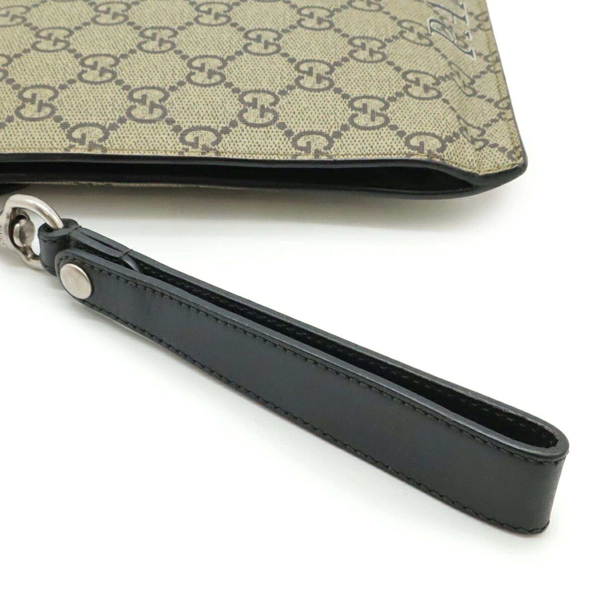 Gucci GUCCI GG Supreme Clutch Bag/Second Bag Tiger Print PVC Leather Khaki Beige Multicolor 473904 Size ONE SIZE - 6 Thumbnail