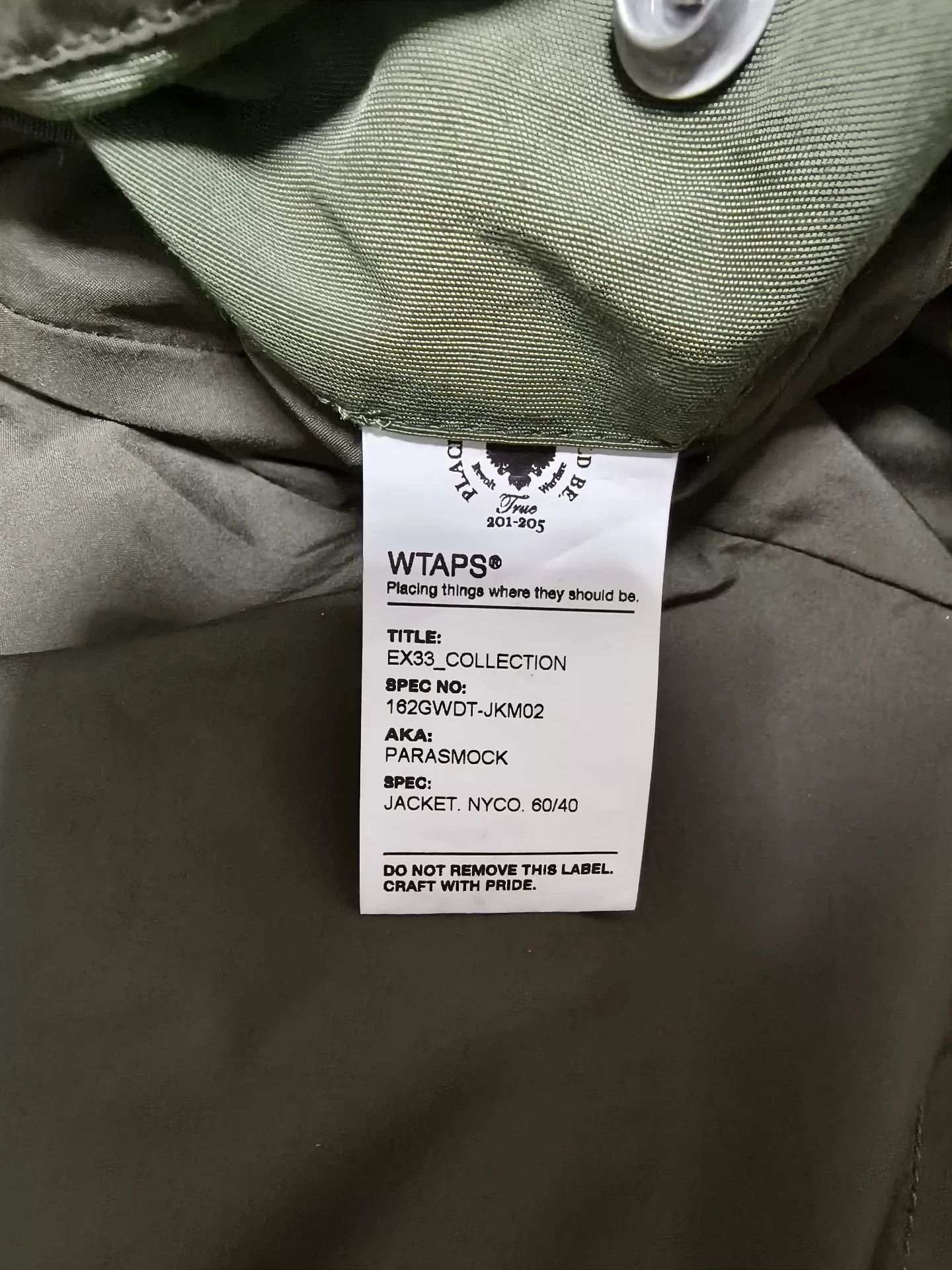 Wtaps WTAPS 16AW PARASMOCK NYCO Jacket Size US M / EU 48-50 / 2 - 7 Thumbnail