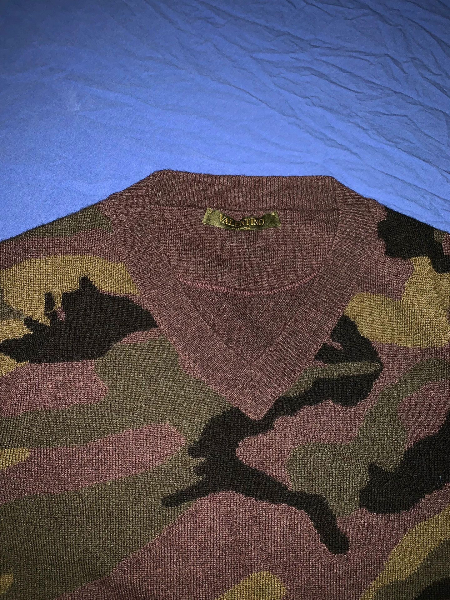 Valentino Valentino Camouflage Wool Sweater XS Size US XS / EU 42 / 0 - 2 Thumbnail