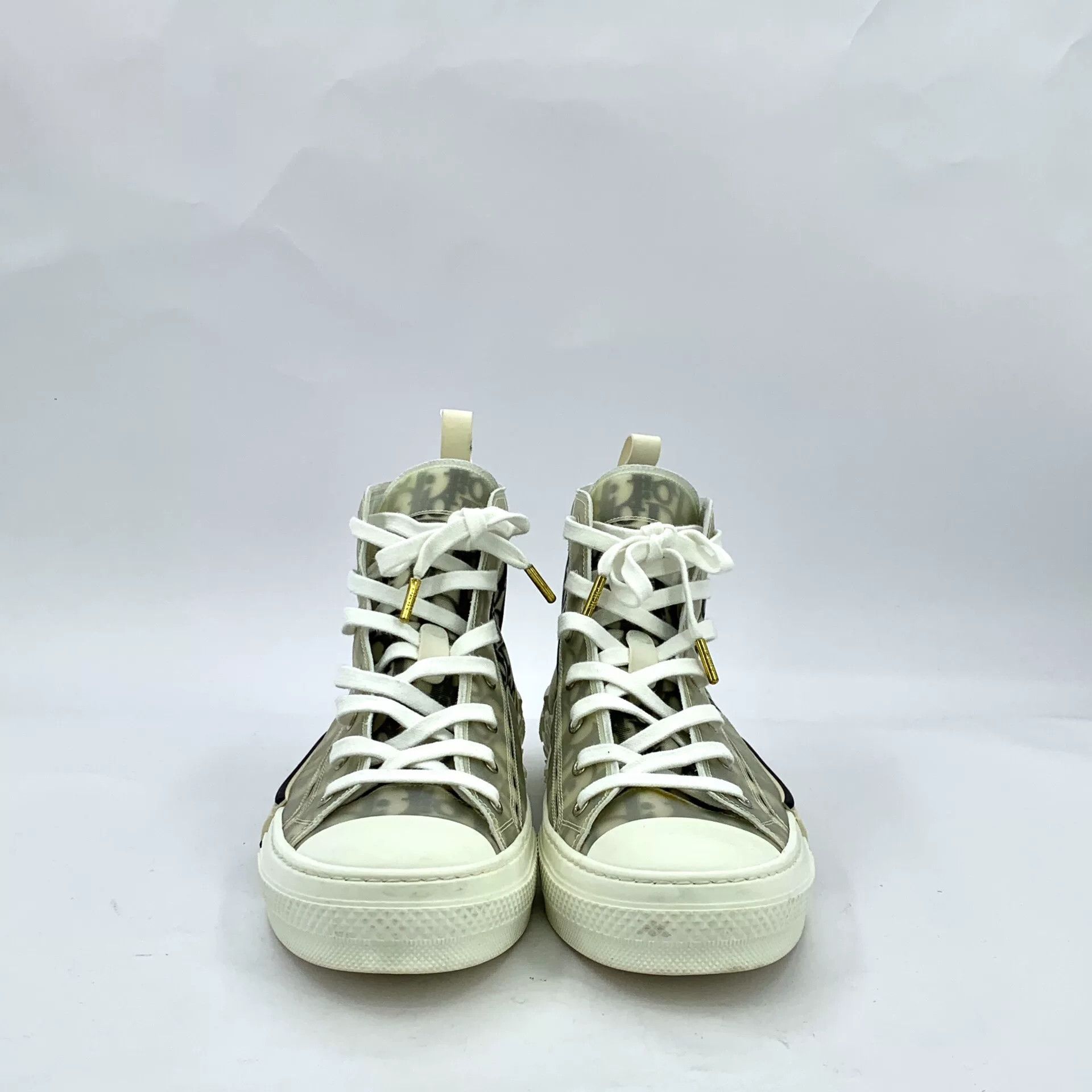 Dior Dior B23 Logo Print High-Top Sneakers Size US 11.5 / EU 44-45 - 3 Thumbnail