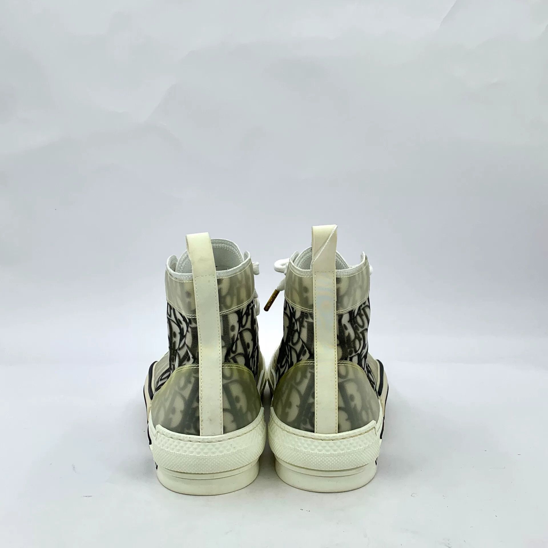 Dior Dior B23 Logo Print High-Top Sneakers Size US 11.5 / EU 44-45 - 4 Thumbnail