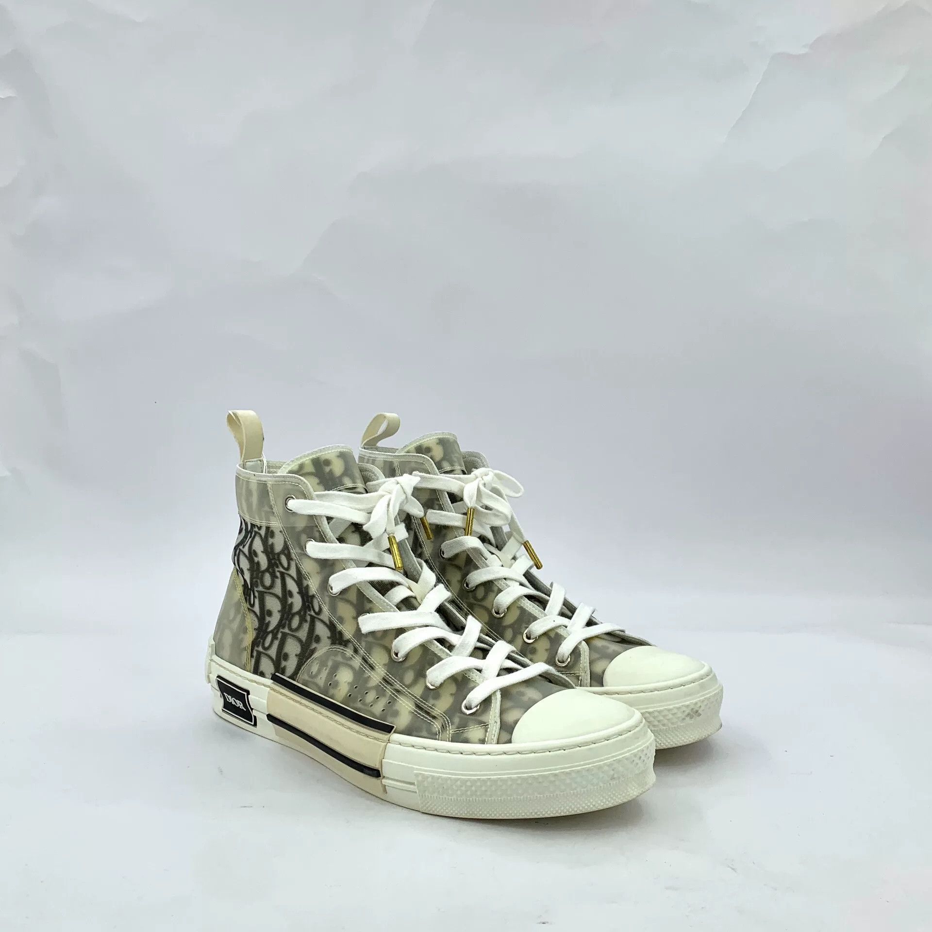 Dior Dior B23 Logo Print High-Top Sneakers Size US 11.5 / EU 44-45 - 2 Thumbnail