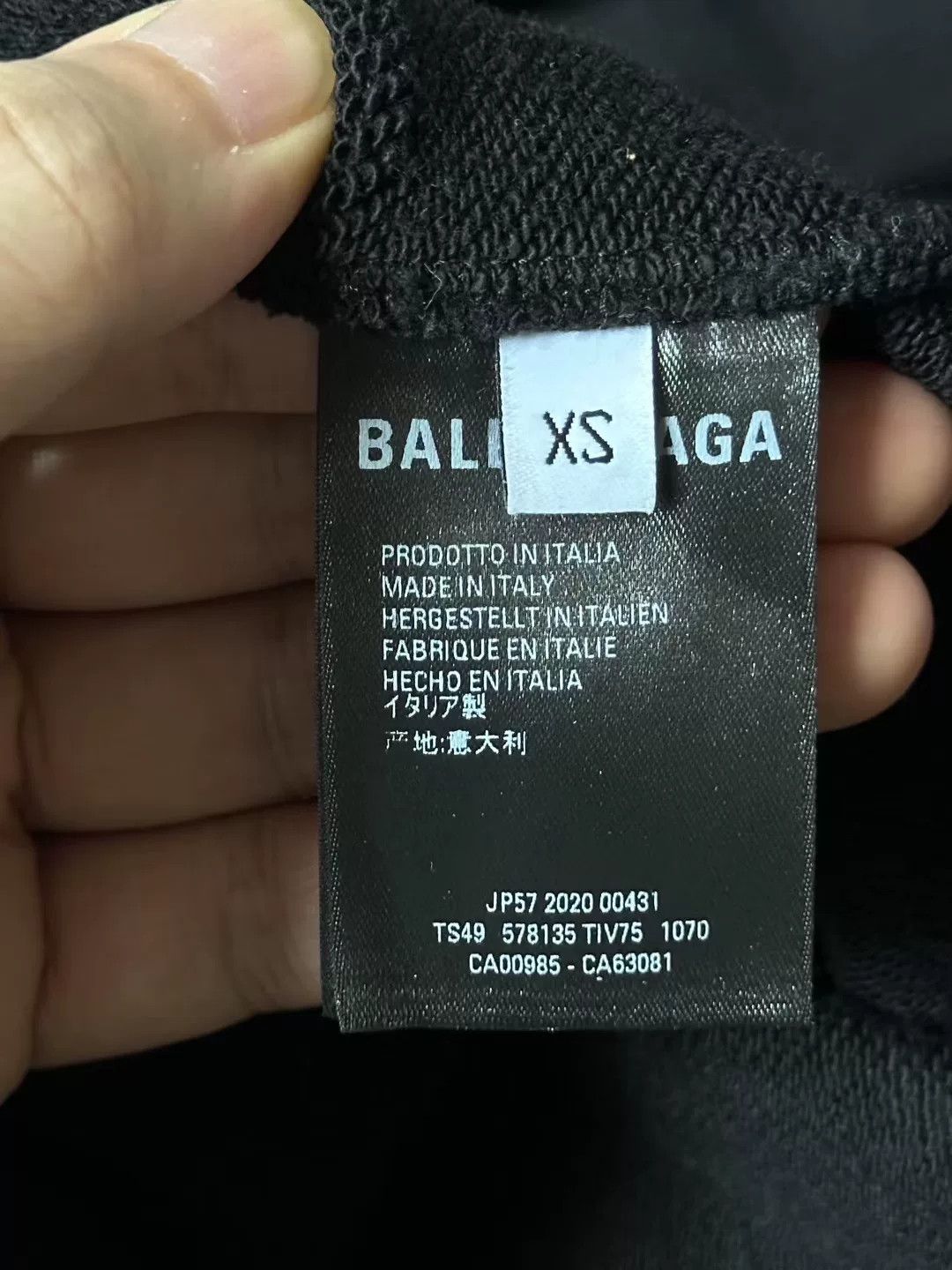 Balenciaga Balenciaga Black Crew Hoodie XS Size US XS / EU 42 / 0 - 4 Thumbnail
