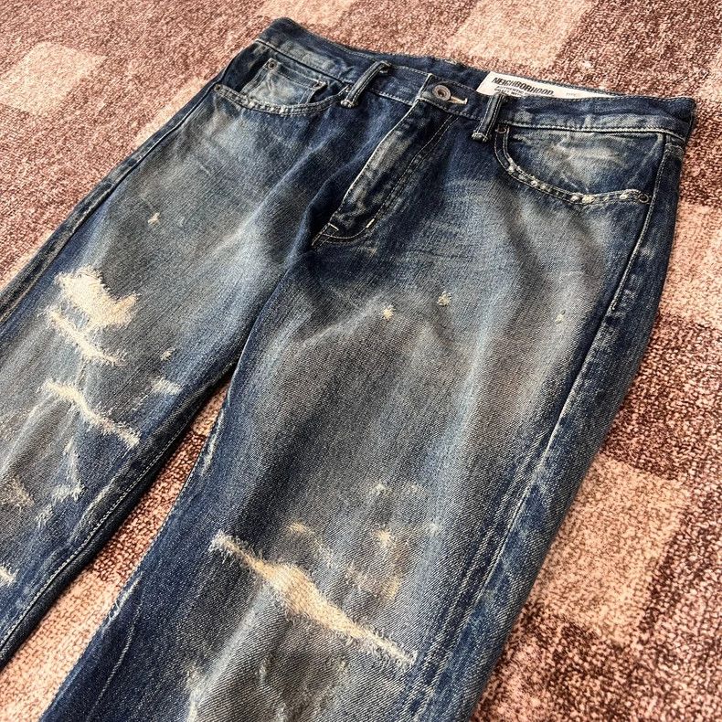 Neighborhood NEIGHBORHOOD 20SS Distressed Denim Jeans Size US 30 / EU 46 - 2 Thumbnail