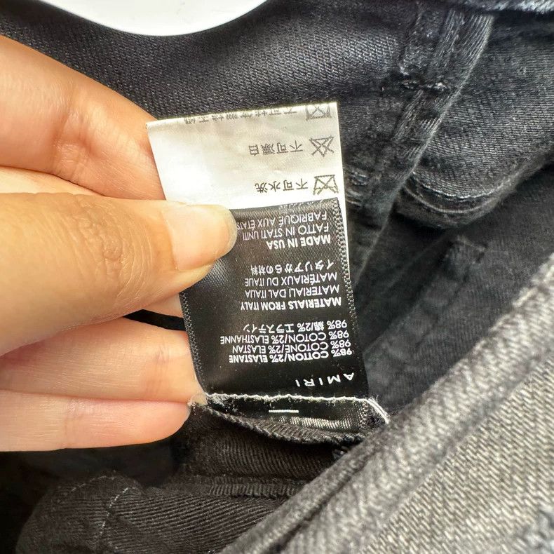 Amiri Amiri Black Distressed Denim Jeans Size US 34 / EU 50 - 4 Thumbnail