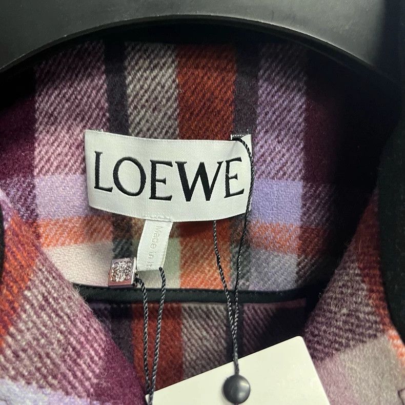 Loewe Loewe White Red Plaid Flannel Jacket Size US S / EU 44-46 / 1 - 4 Thumbnail