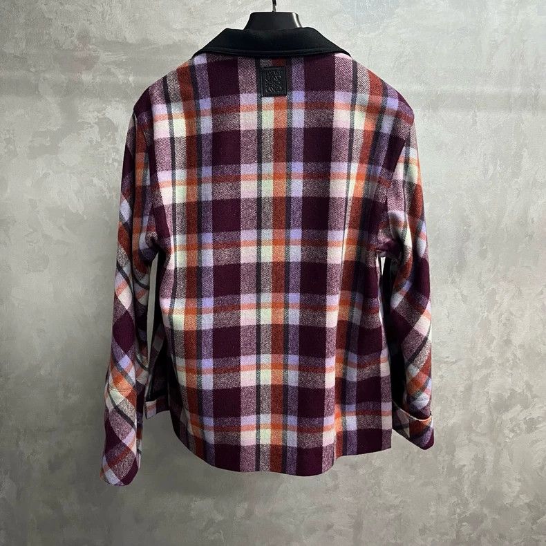 Loewe Loewe White Red Plaid Flannel Jacket Size US S / EU 44-46 / 1 - 2 Thumbnail