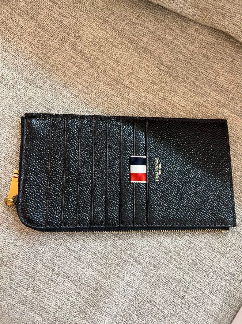Thom Browne Thom Browne Leather Card Holder Size ONE SIZE - 8 Thumbnail