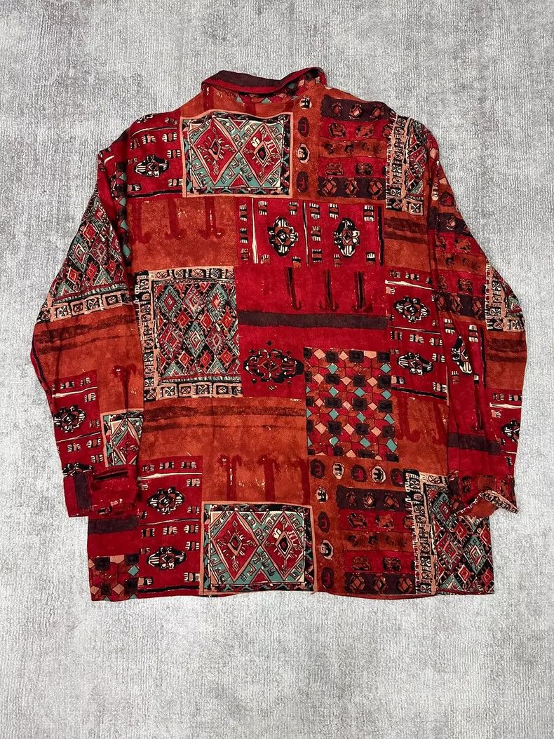 Issey Miyake Issey Miyake Vintage Art Print Shirt Size US L / EU 52-54 / 3 - 6 Thumbnail