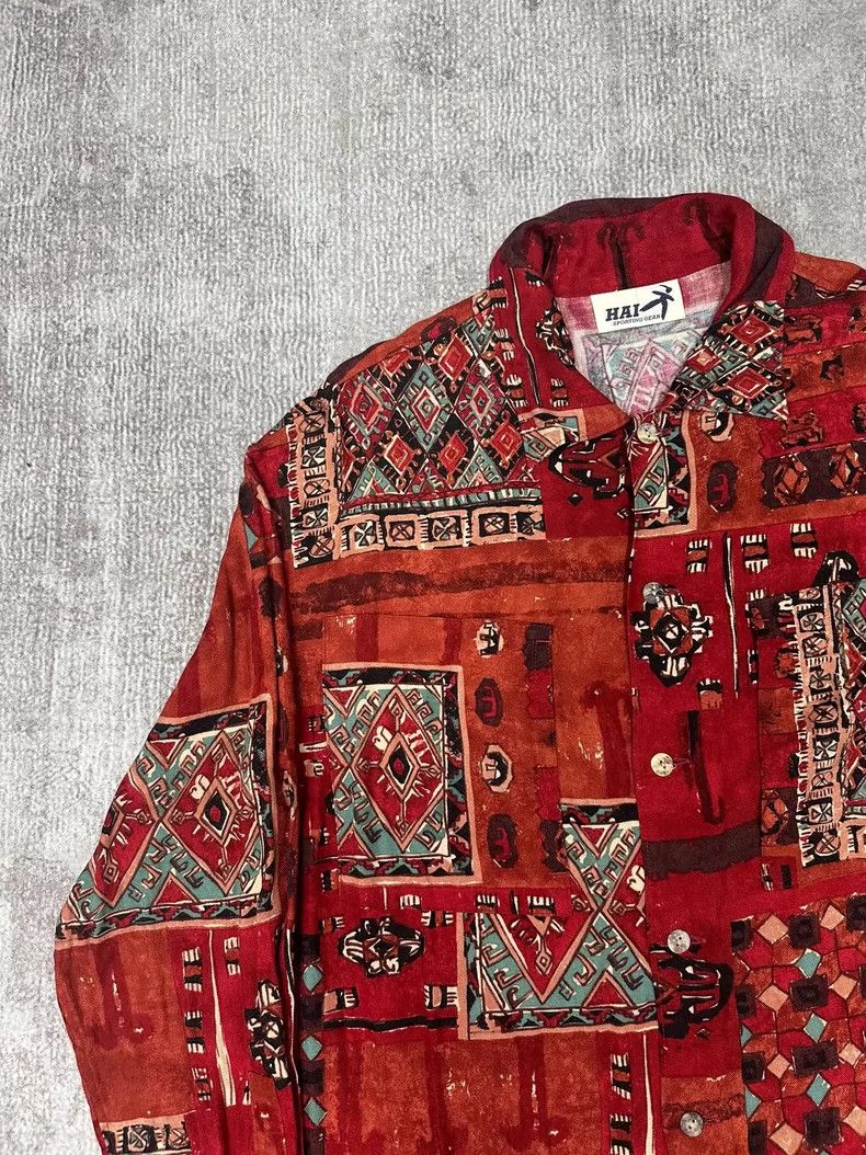 Issey Miyake Issey Miyake Vintage Art Print Shirt Size US L / EU 52-54 / 3 - 2 Thumbnail