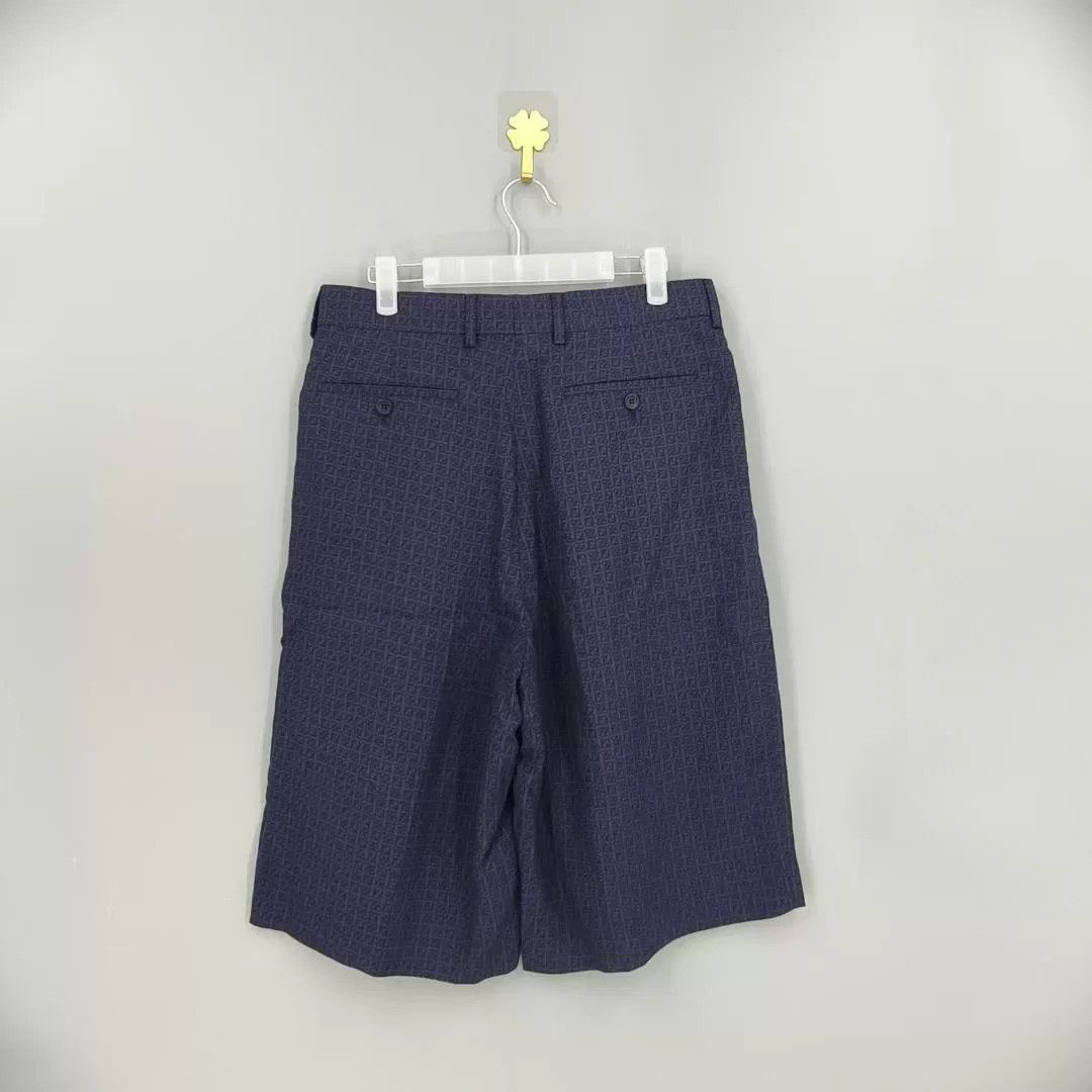 Fendi FENDI Solid Logo Print Casual Shorts Size US 36 / EU 52 - 2 Thumbnail