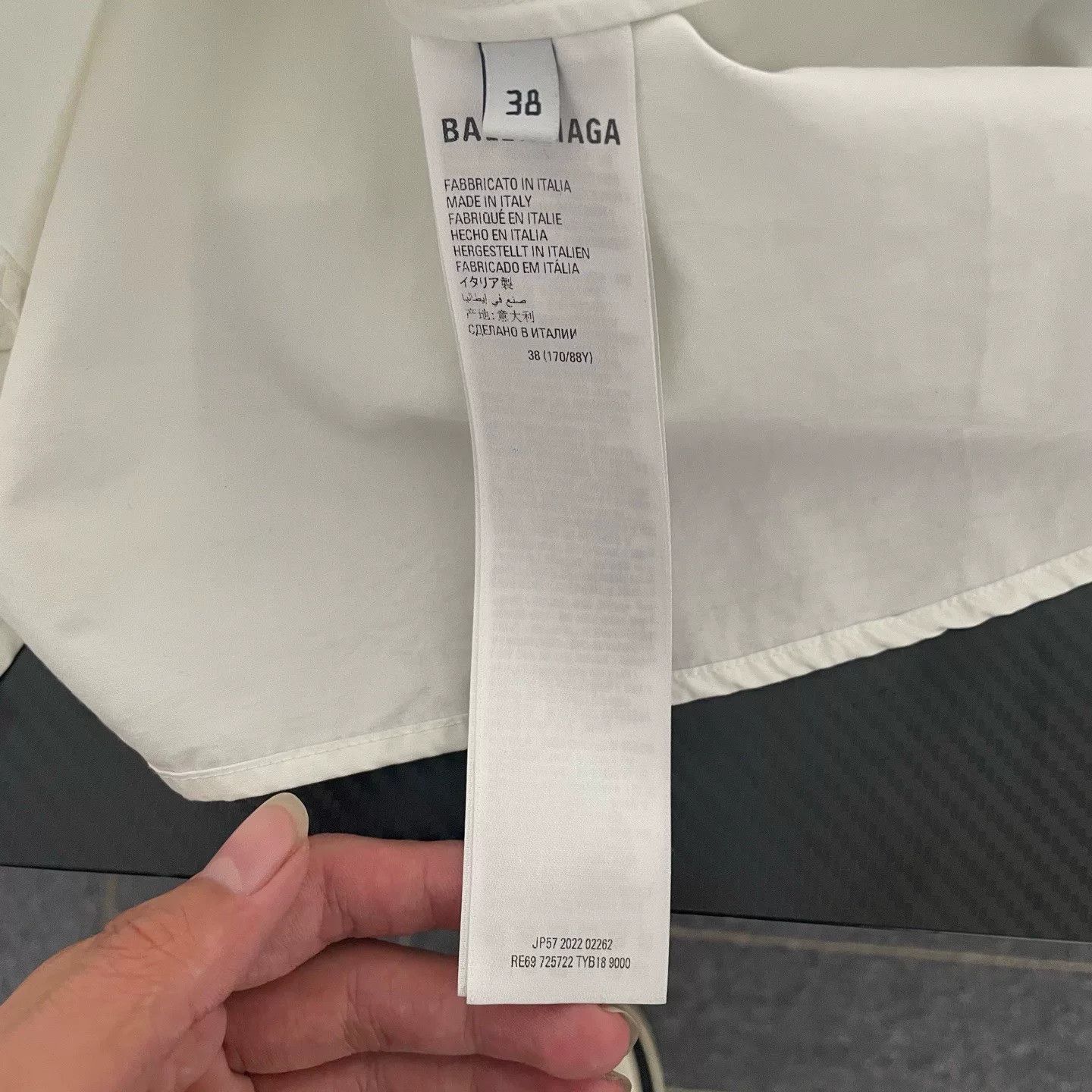 Balenciaga Balenciaga White Ink Letter Shirt Size US S / EU 44-46 / 1 - 4 Thumbnail